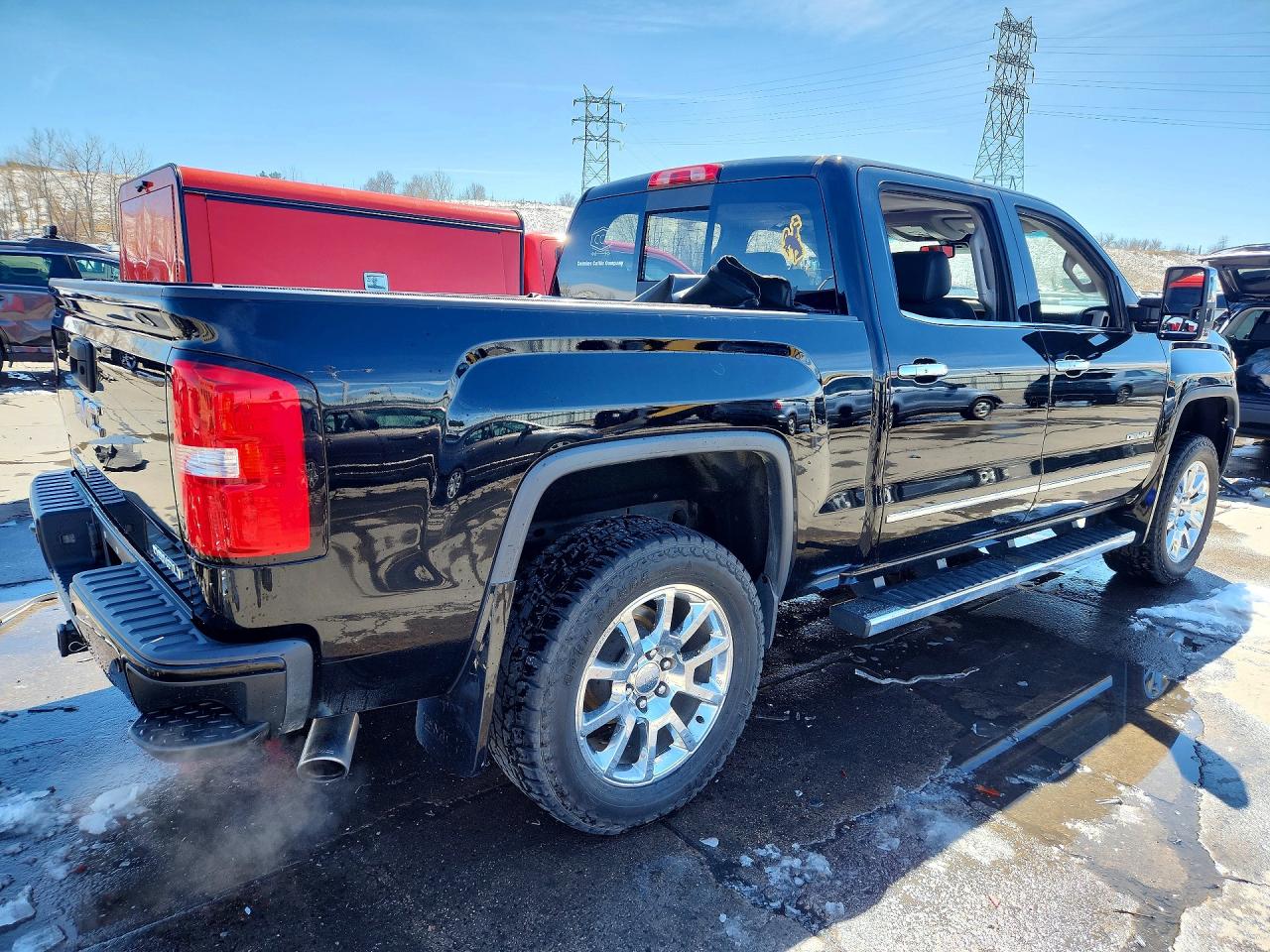 2014 Gmc Sierra K1500 Denali Black vin: 3GTU2WEC2EG418273