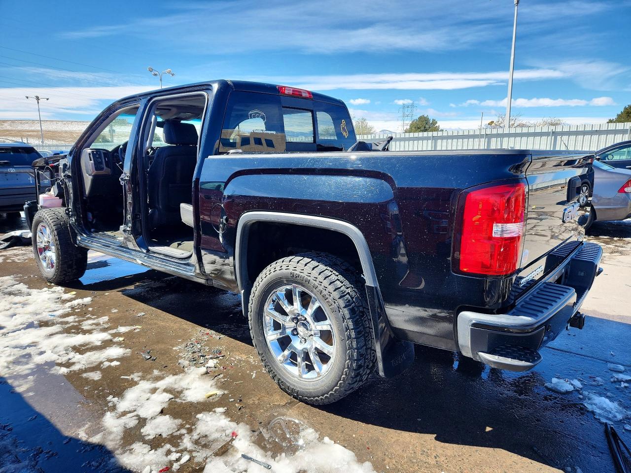 2014 Gmc Sierra K1500 Denali Black vin: 3GTU2WEC2EG418273