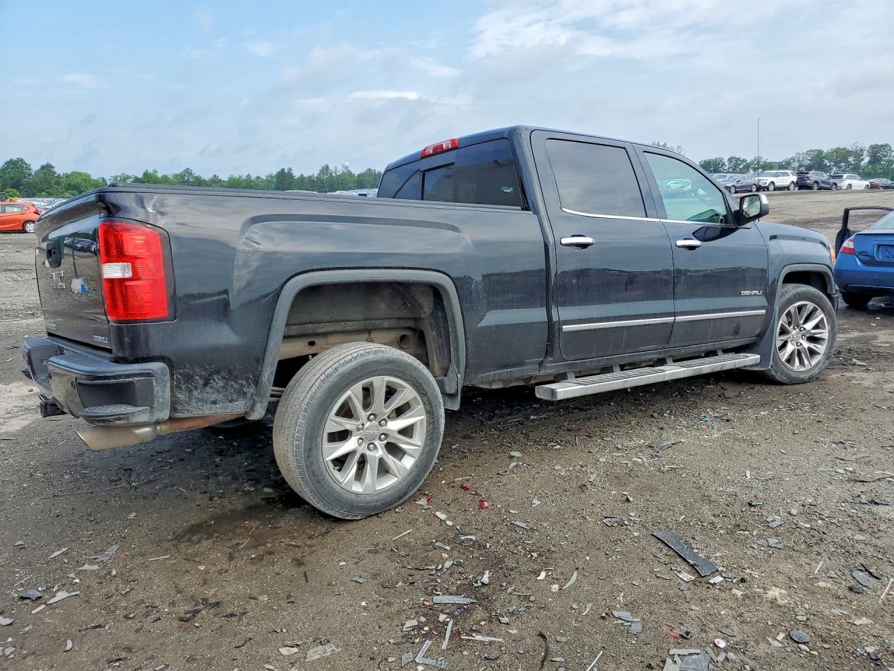 2015 Gmc Sierra K1500 Denali Black vin: 3GTU2WEC2FG104320