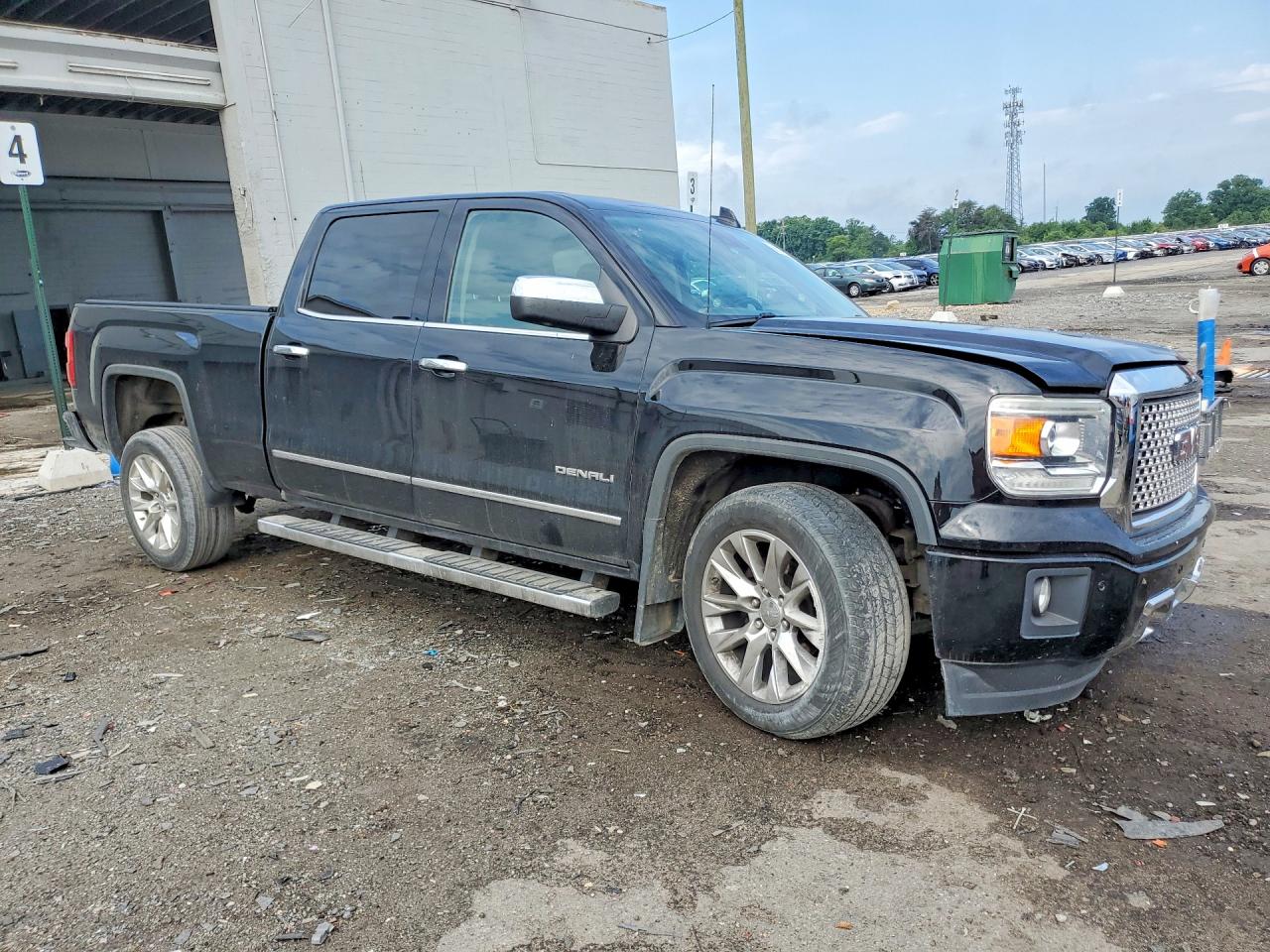 2015 Gmc Sierra K1500 Denali Black vin: 3GTU2WEC2FG104320