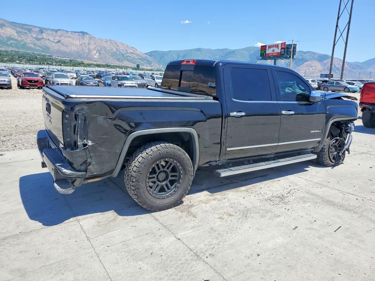 2015 Gmc Sierra K1500 Denali Black vin: 3GTU2WEC2FG245968