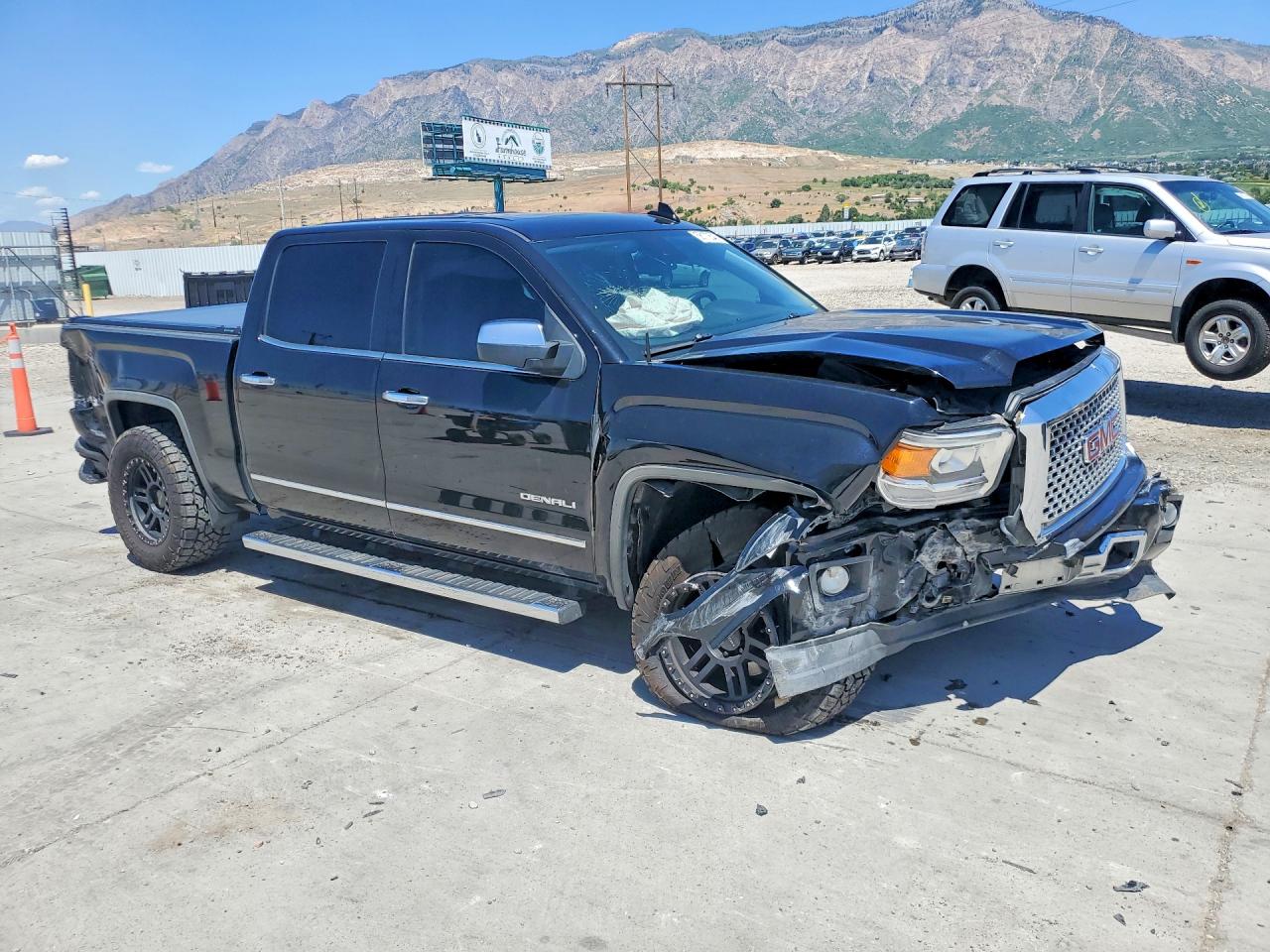 2015 Gmc Sierra K1500 Denali Black vin: 3GTU2WEC2FG245968