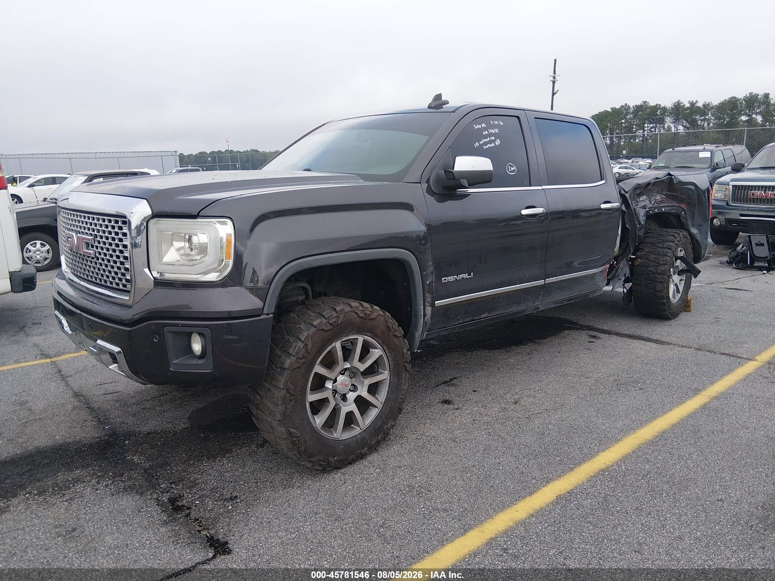 2015 Gmc Sierra 1500 Denali Gray vin: 3GTU2WEC2FG390282