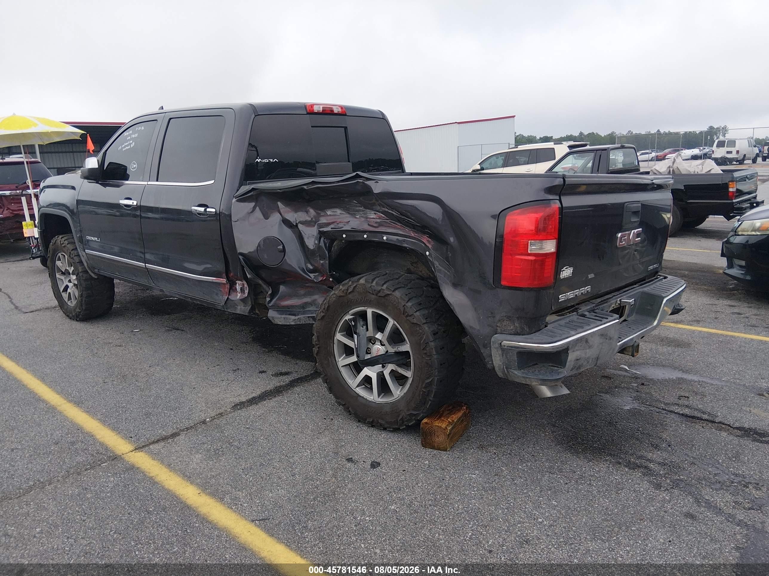 2015 Gmc Sierra 1500 Denali Gray vin: 3GTU2WEC2FG390282