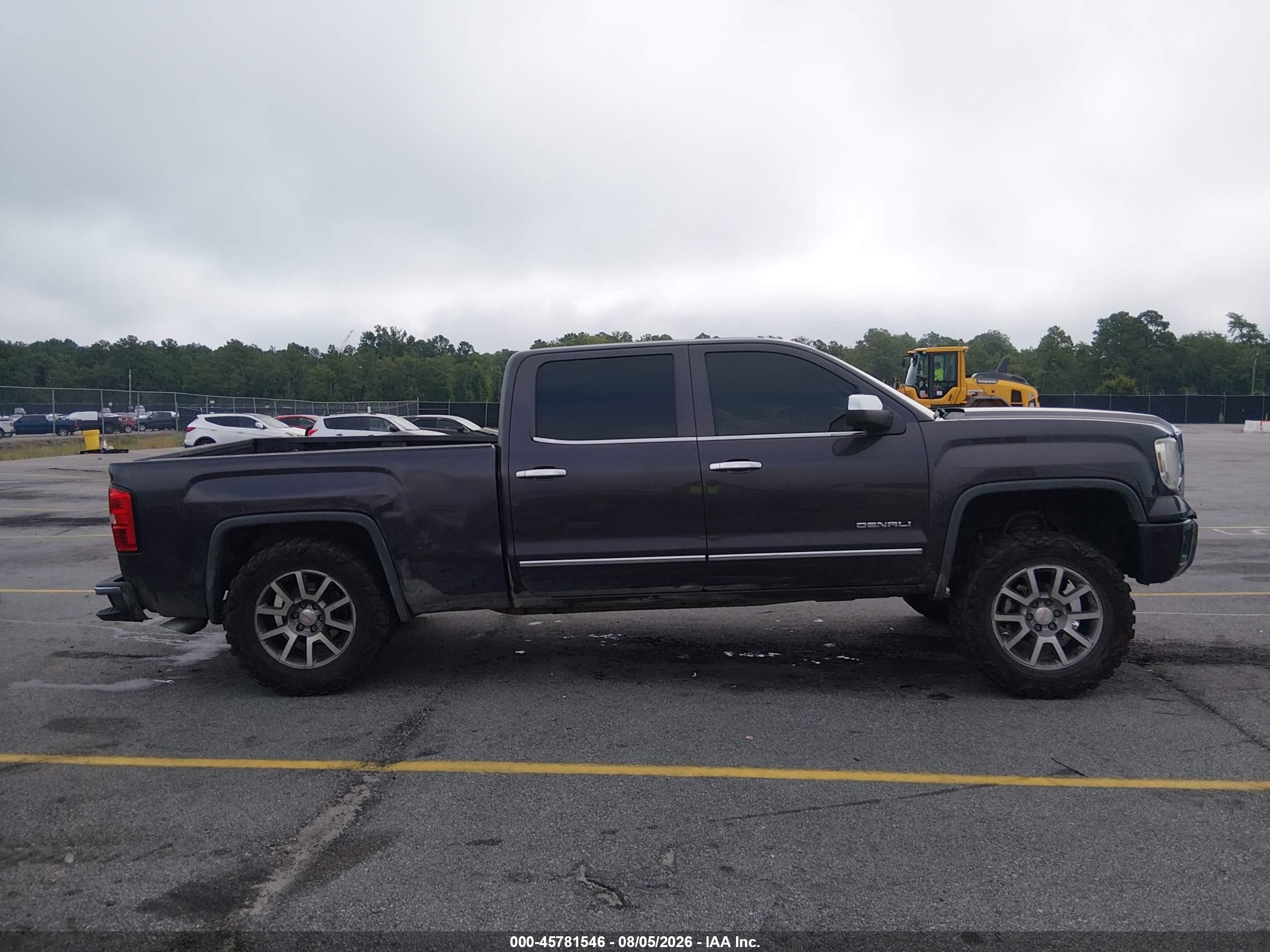 2015 Gmc Sierra 1500 Denali Gray vin: 3GTU2WEC2FG390282