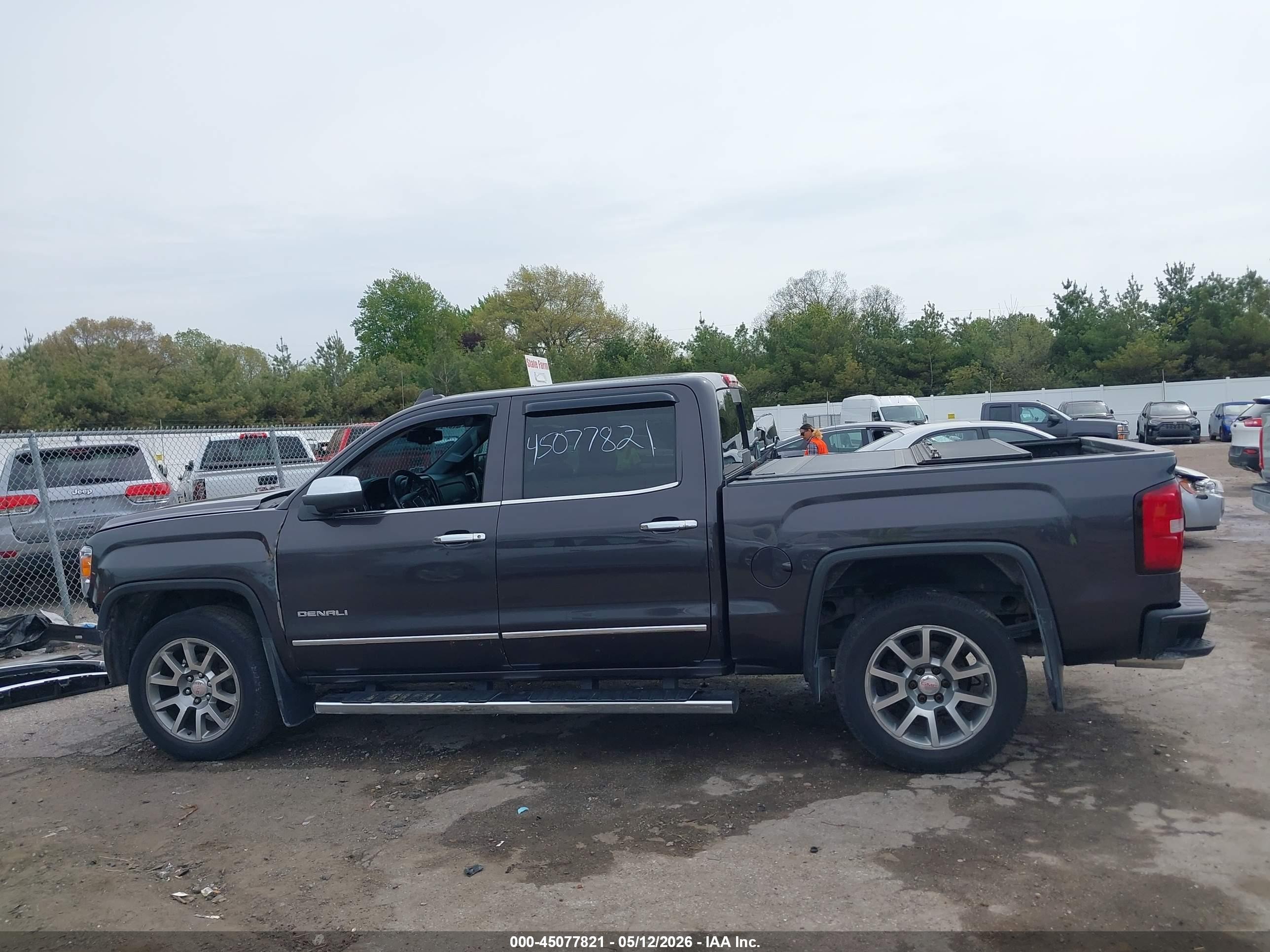 2015 Gmc Sierra 1500 Denali Black vin: 3GTU2WEC2FG474912