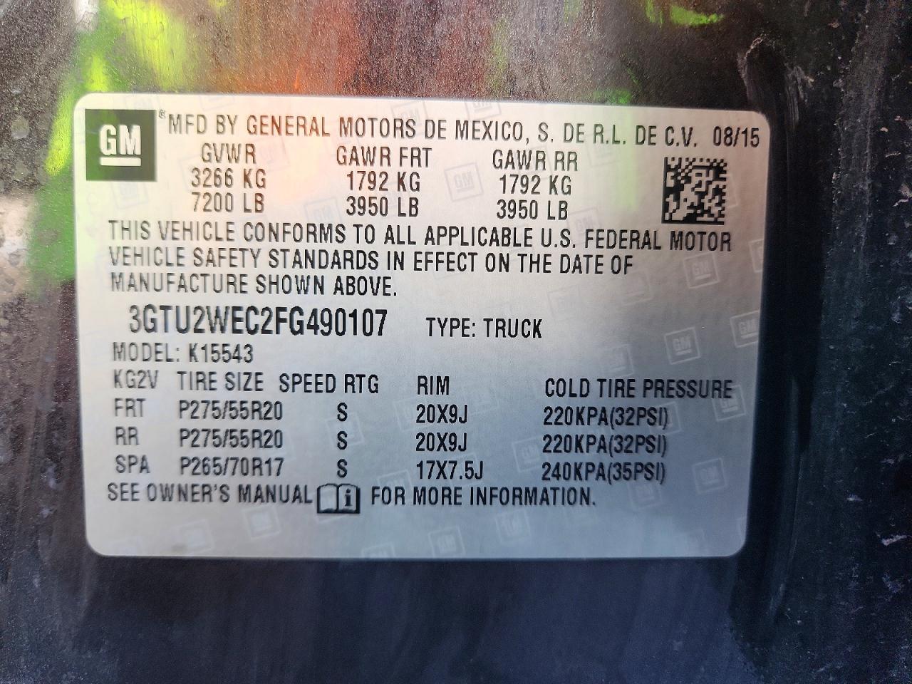 2015 Gmc Sierra K1500 Denali Gray vin: 3GTU2WEC2FG490107