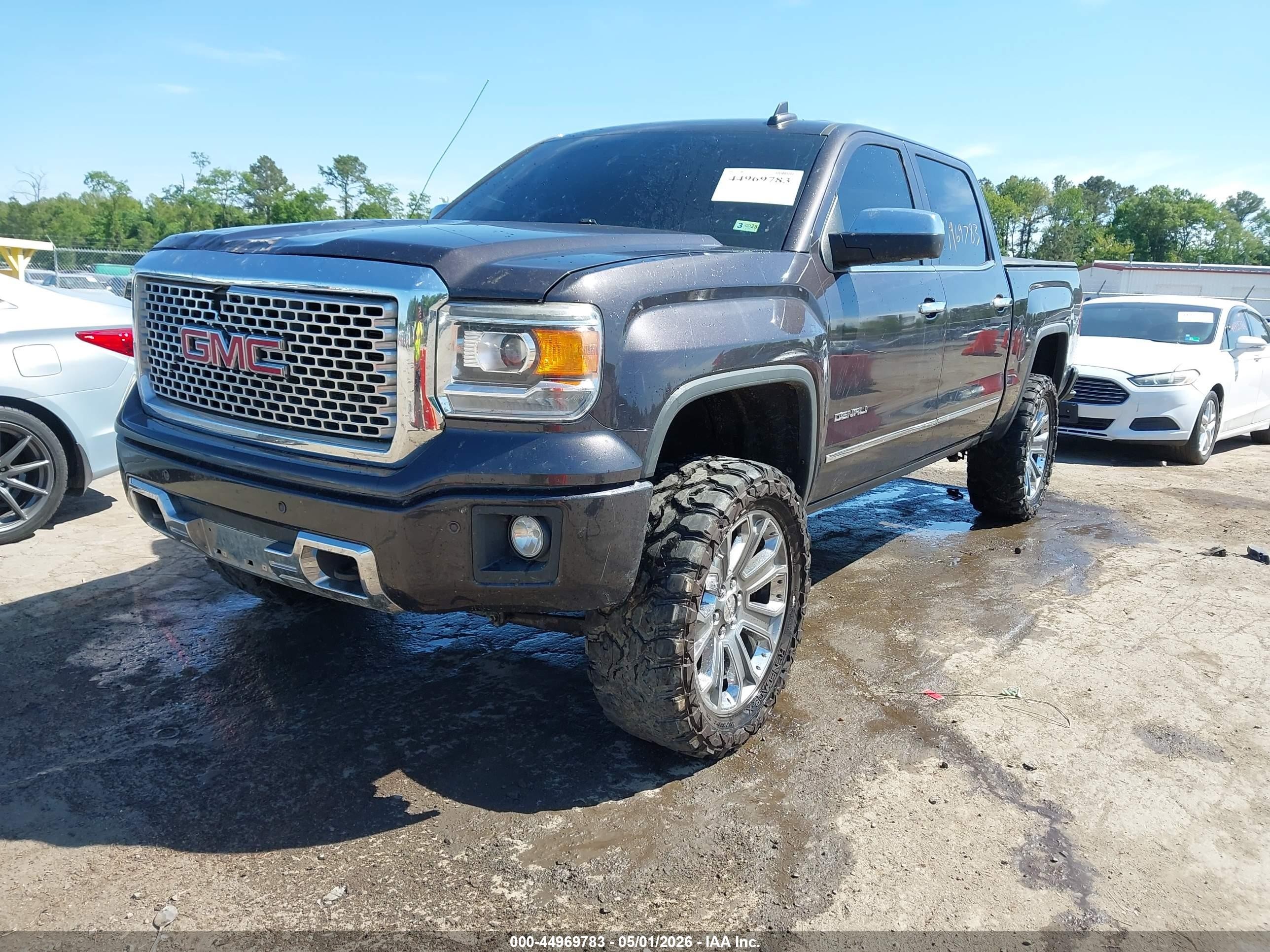 2015 Gmc Sierra 1500 Denali Gray vin: 3GTU2WEC2FG497798