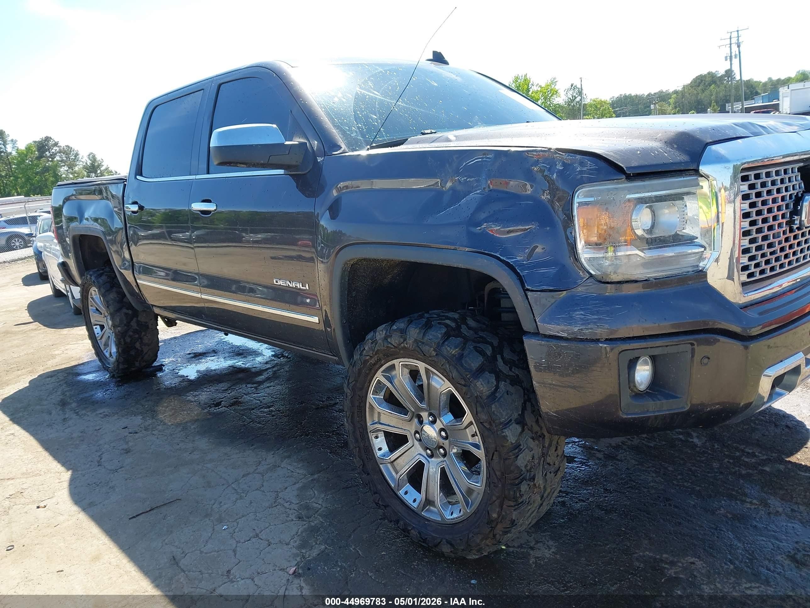 2015 Gmc Sierra 1500 Denali Gray vin: 3GTU2WEC2FG497798