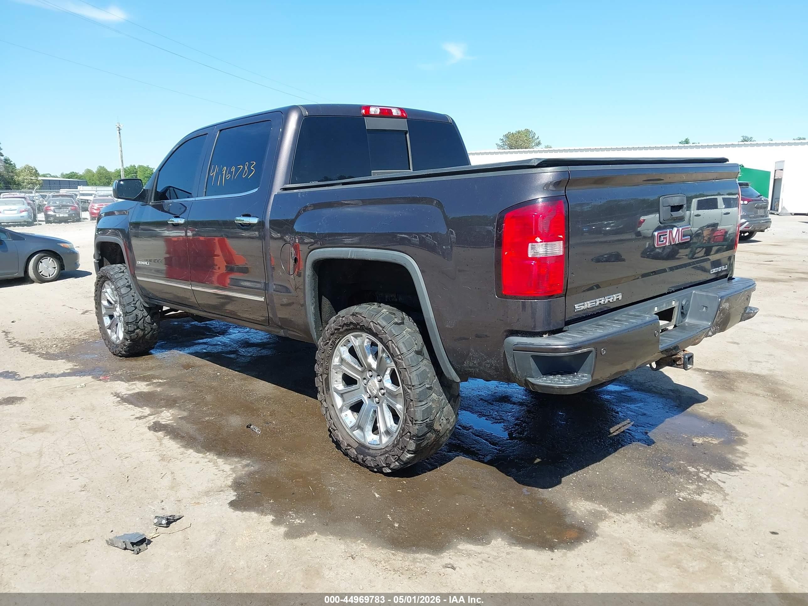 2015 Gmc Sierra 1500 Denali Gray vin: 3GTU2WEC2FG497798