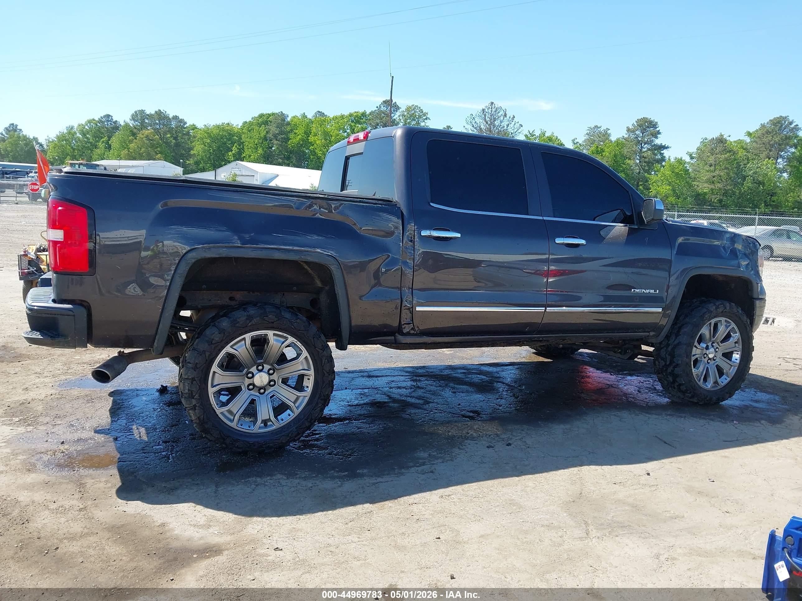 2015 Gmc Sierra 1500 Denali Gray vin: 3GTU2WEC2FG497798
