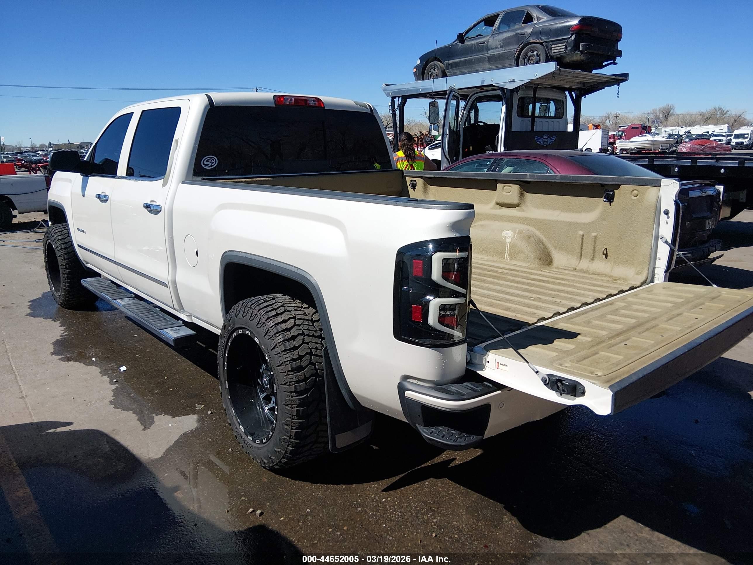 2014 Gmc Sierra 1500 Denali White vin: 3GTU2WEC3EG364921