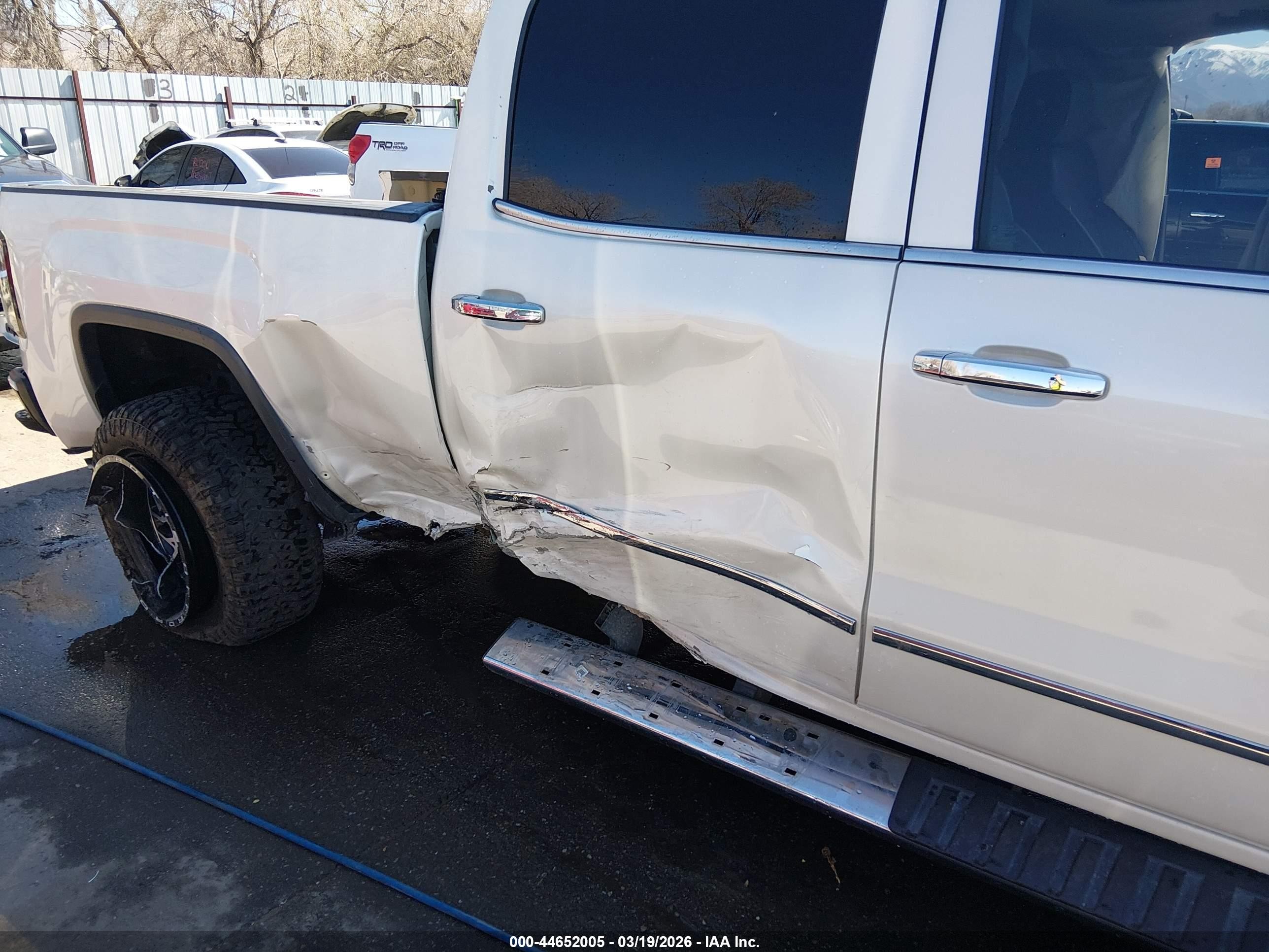 2014 Gmc Sierra 1500 Denali White vin: 3GTU2WEC3EG364921