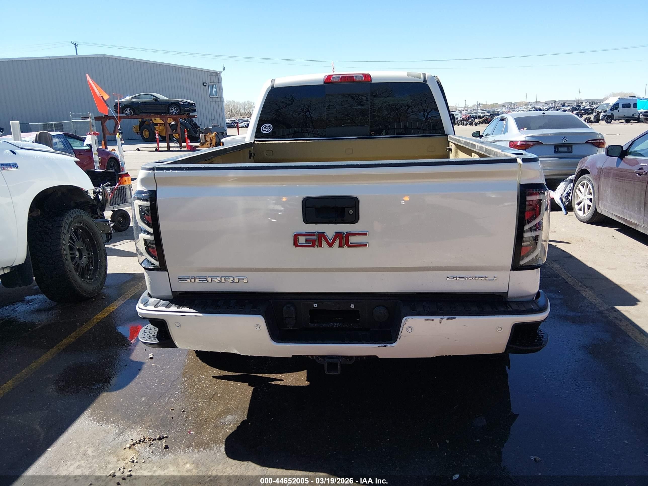 2014 Gmc Sierra 1500 Denali White vin: 3GTU2WEC3EG364921