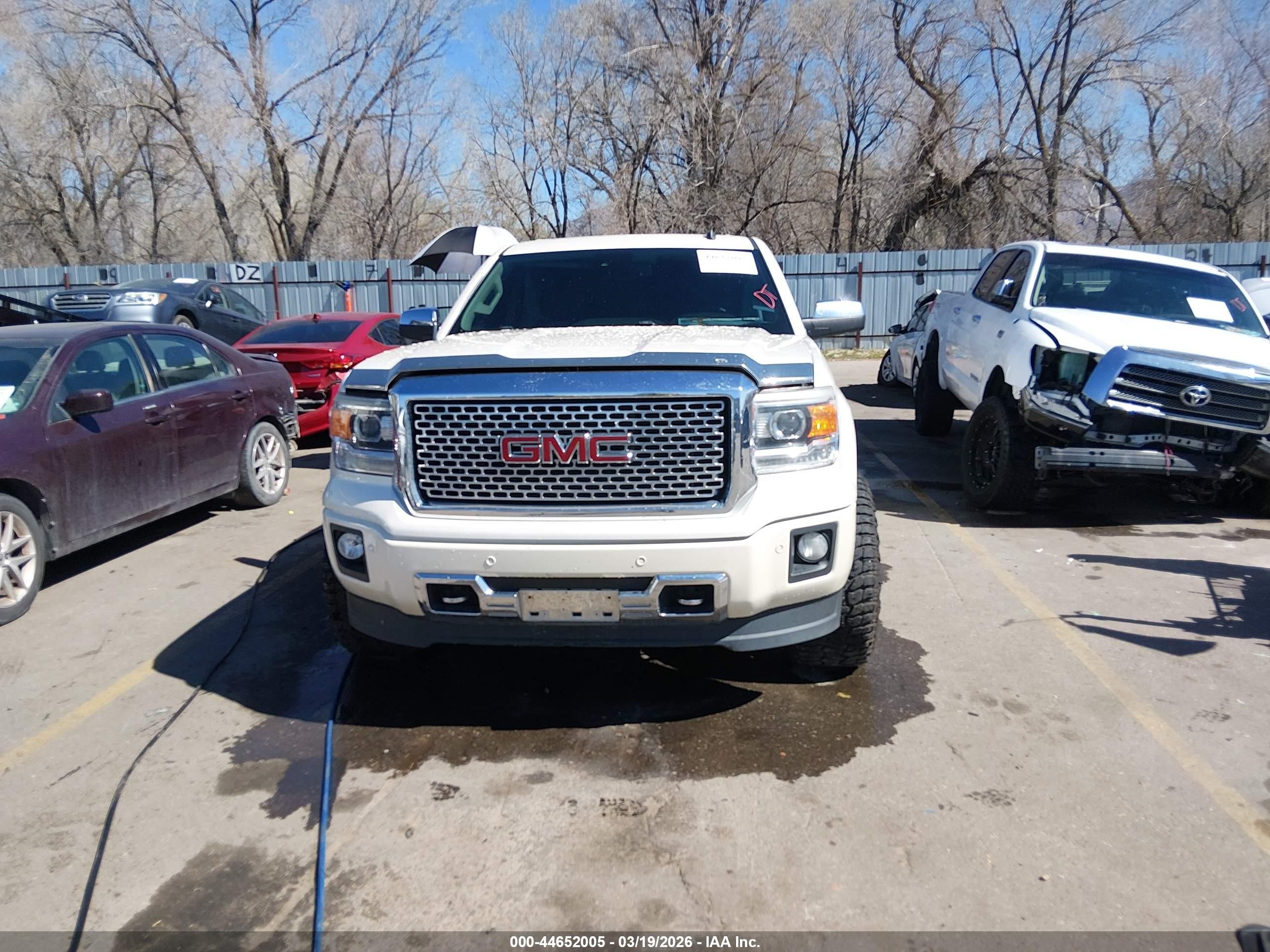 2014 Gmc Sierra 1500 Denali White vin: 3GTU2WEC3EG364921