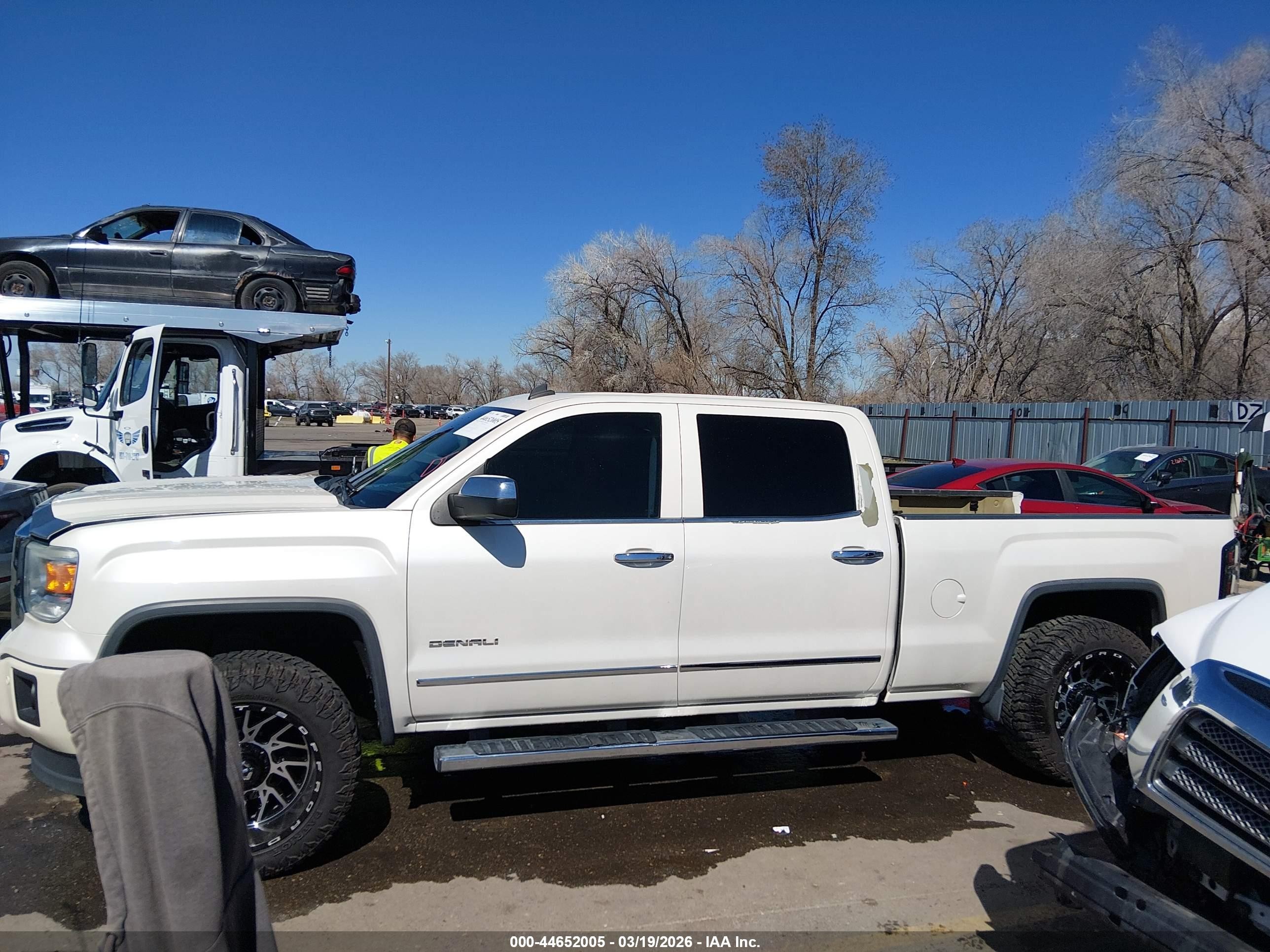 2014 Gmc Sierra 1500 Denali White vin: 3GTU2WEC3EG364921