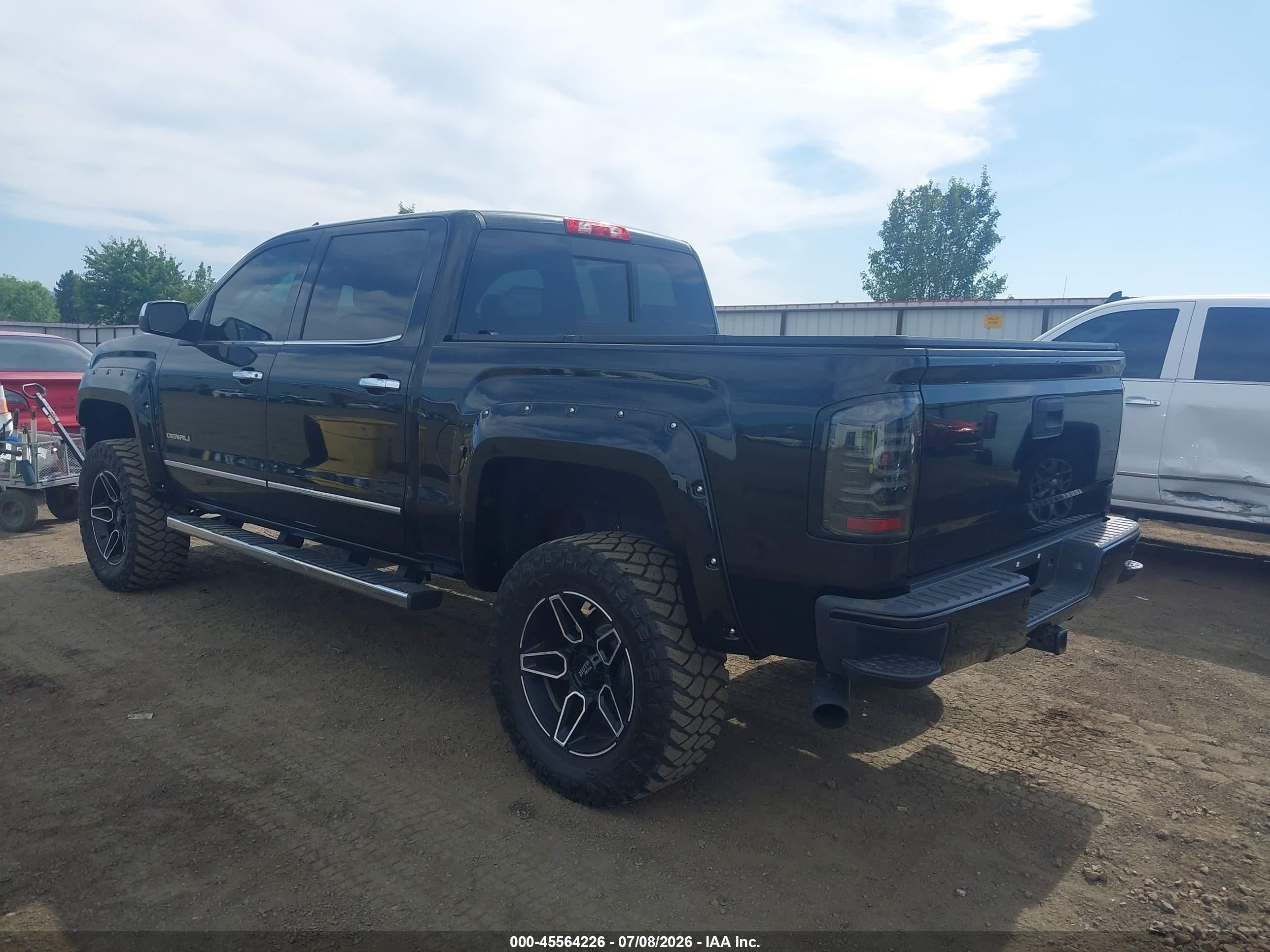 2015 Gmc Sierra 1500 Denali Black vin: 3GTU2WEC3FG140744