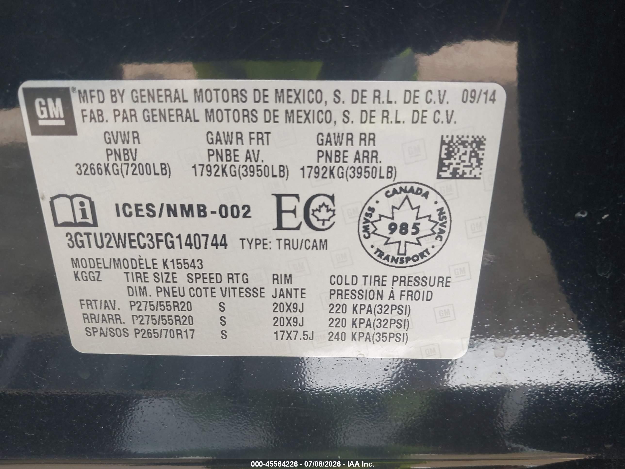 2015 Gmc Sierra 1500 Denali Black vin: 3GTU2WEC3FG140744