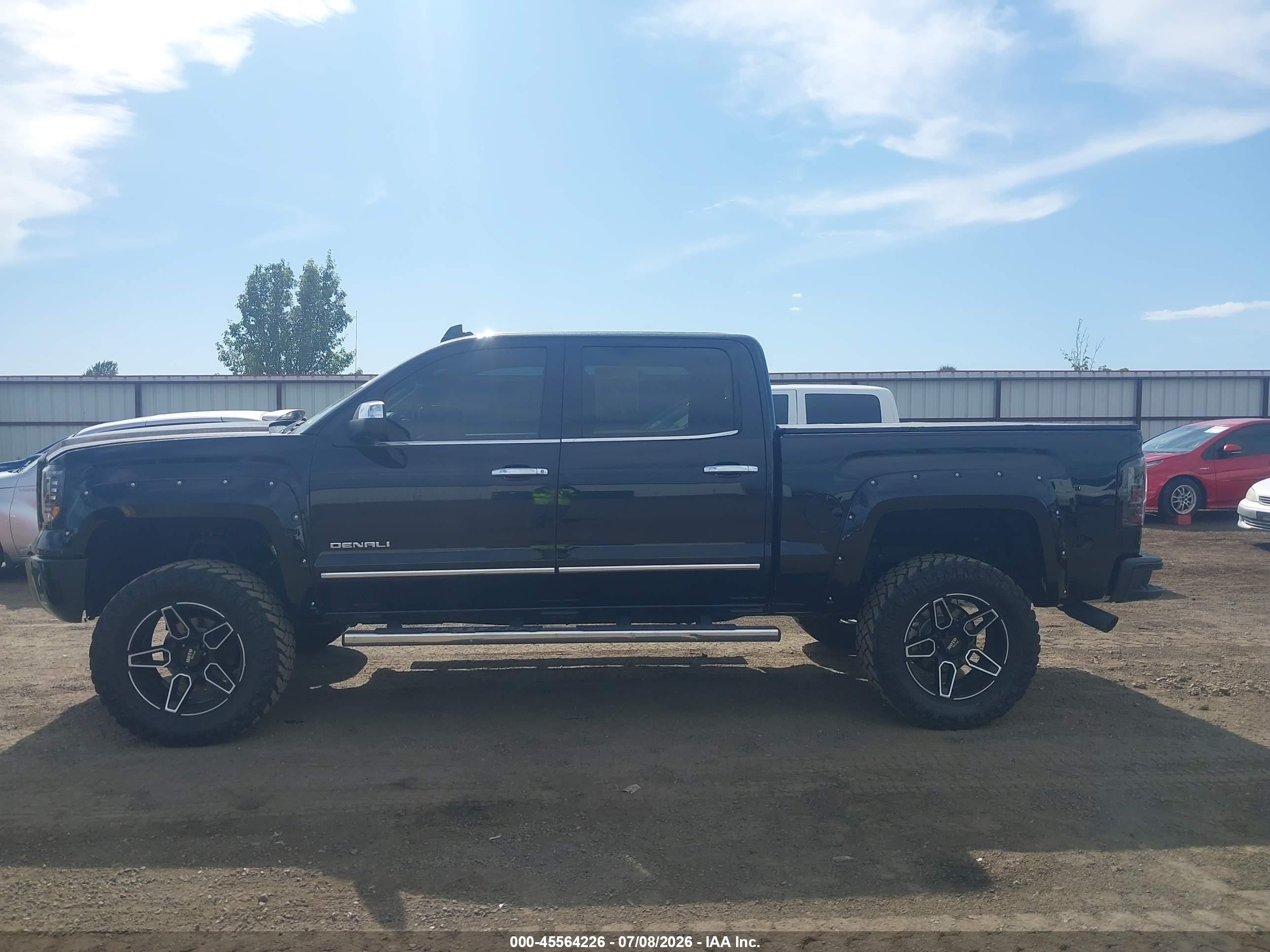 2015 Gmc Sierra 1500 Denali Black vin: 3GTU2WEC3FG140744