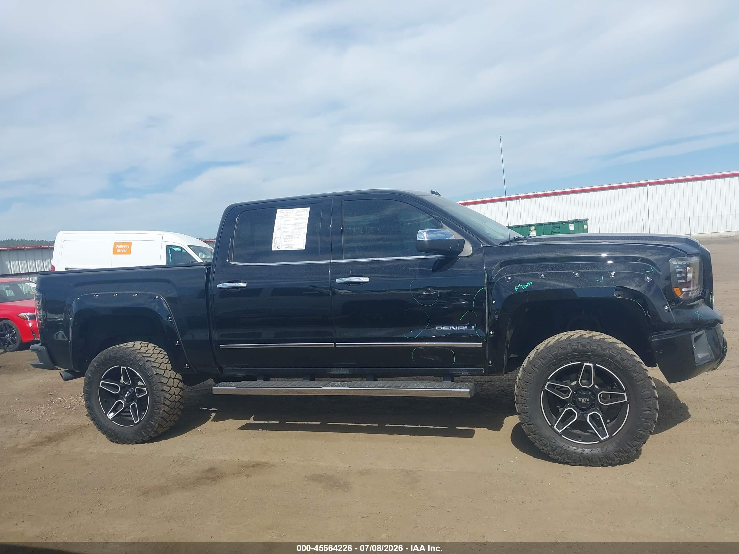 2015 Gmc Sierra 1500 Denali Black vin: 3GTU2WEC3FG140744