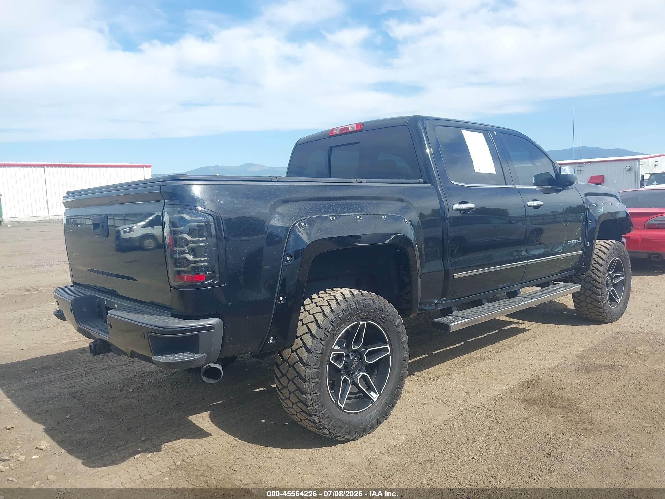2015 Gmc Sierra 1500 Denali Black vin: 3GTU2WEC3FG140744
