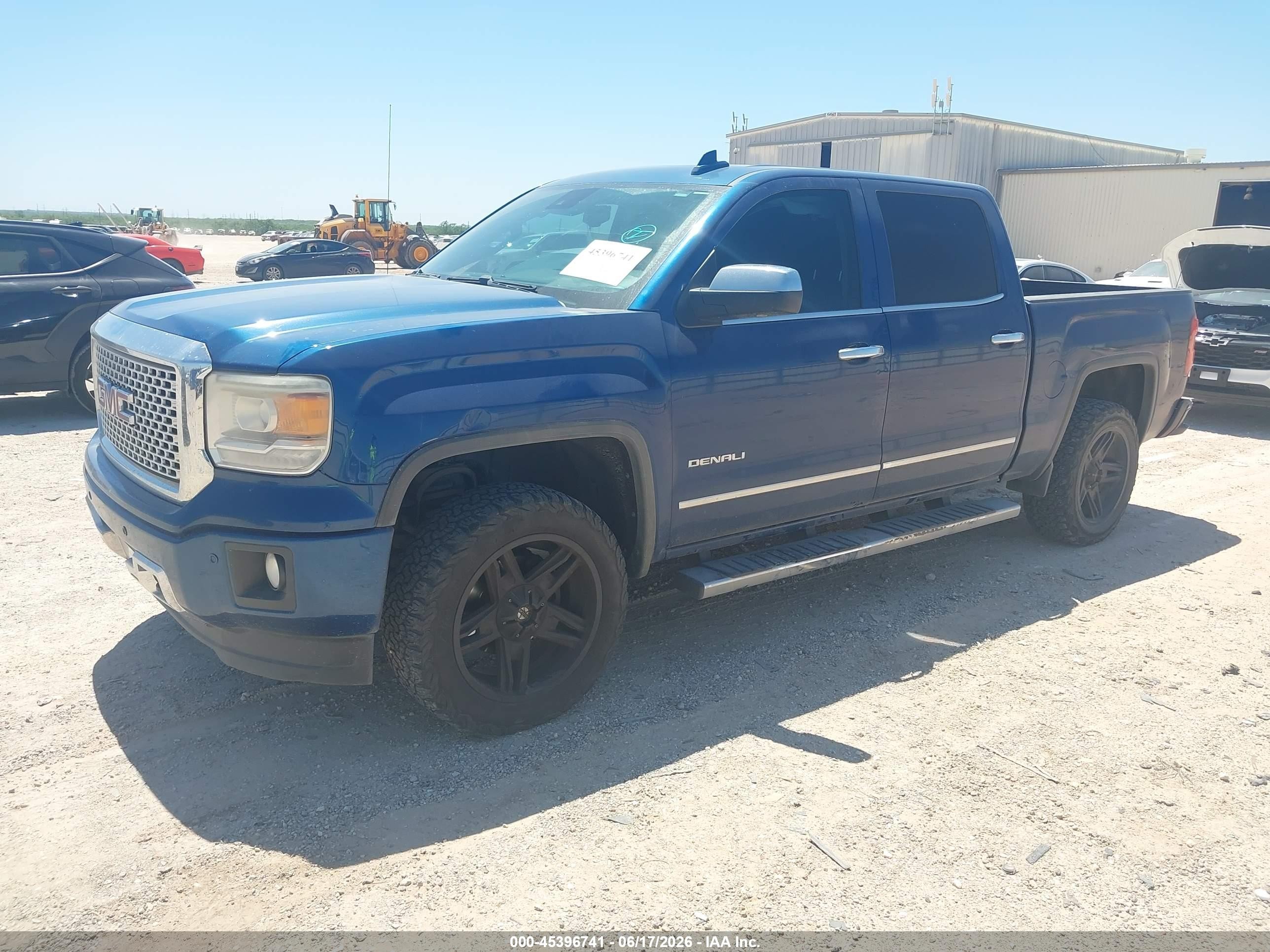 2015 Gmc Sierra 1500 Denali Blue vin: 3GTU2WEC3FG202076