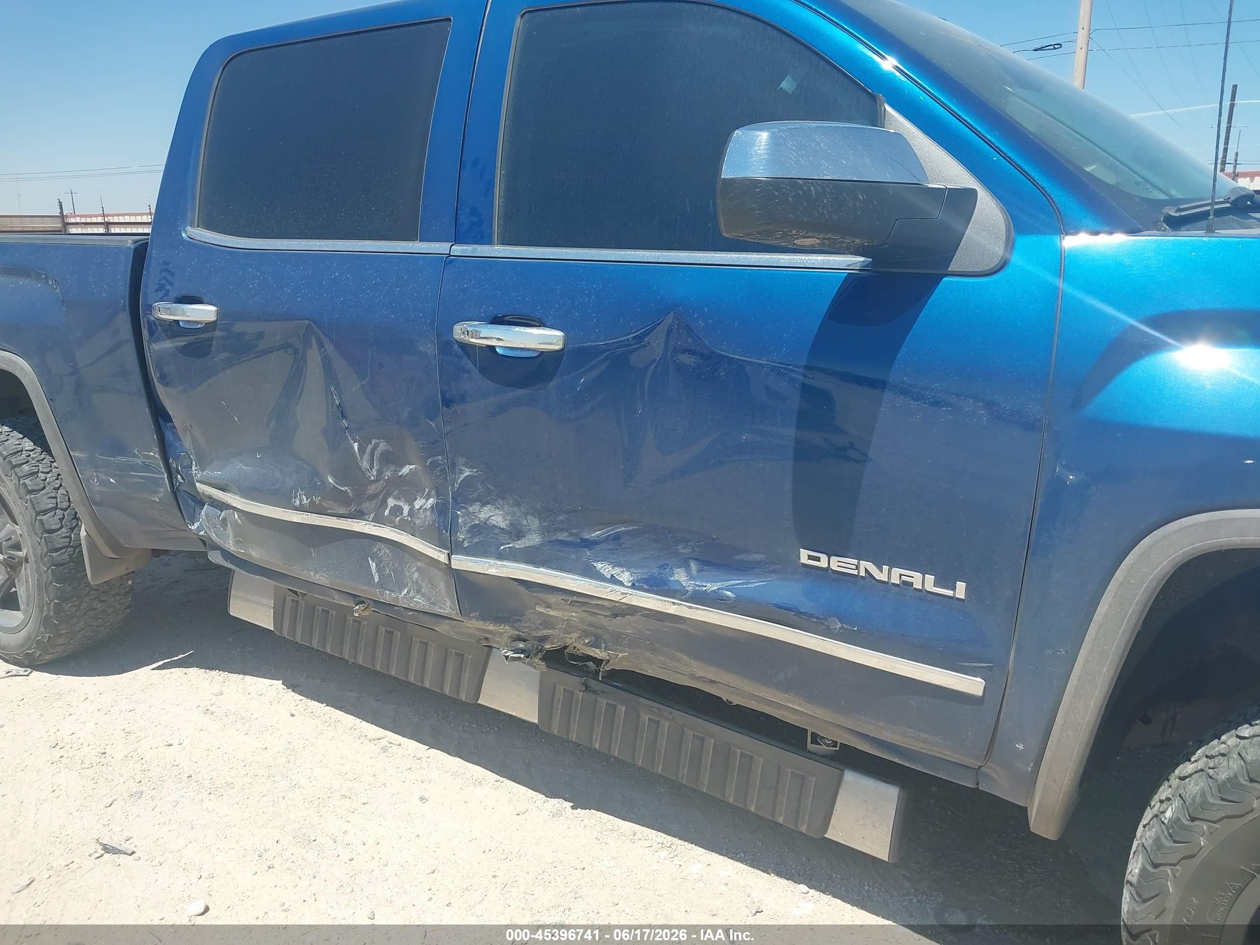 2015 Gmc Sierra 1500 Denali Blue vin: 3GTU2WEC3FG202076