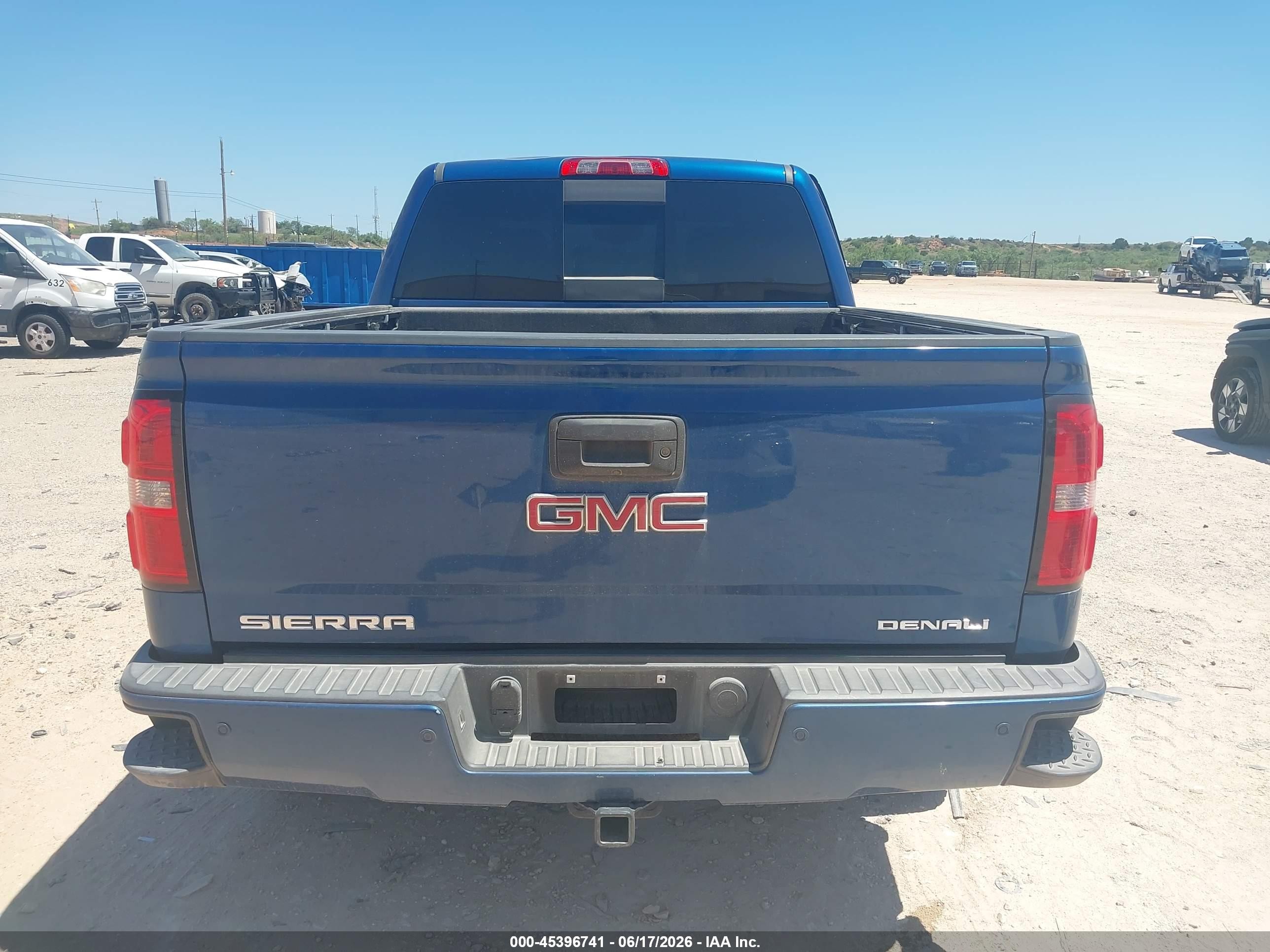 2015 Gmc Sierra 1500 Denali Blue vin: 3GTU2WEC3FG202076