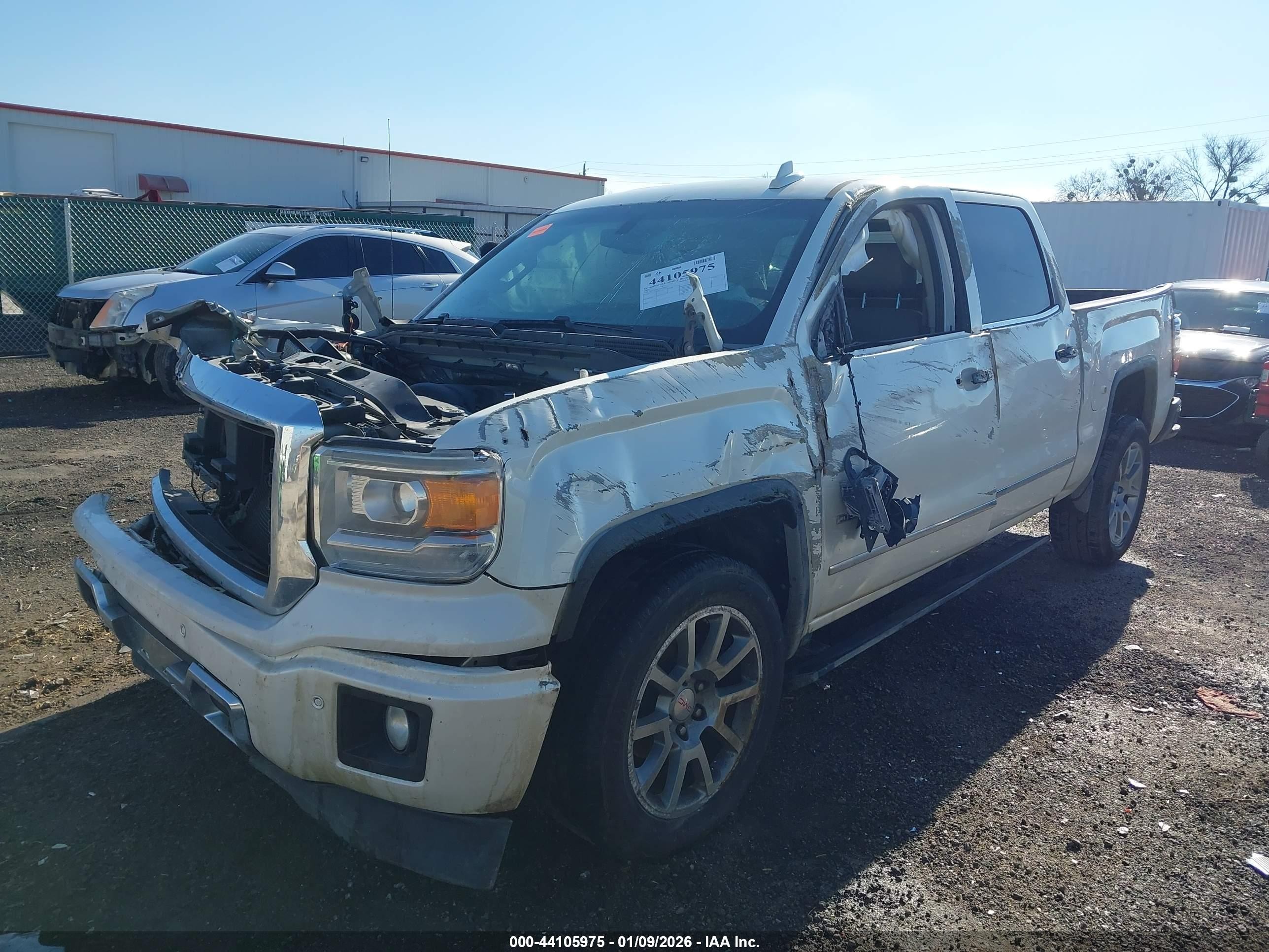 2015 Gmc Sierra 1500 Denali White vin: 3GTU2WEC3FG292944