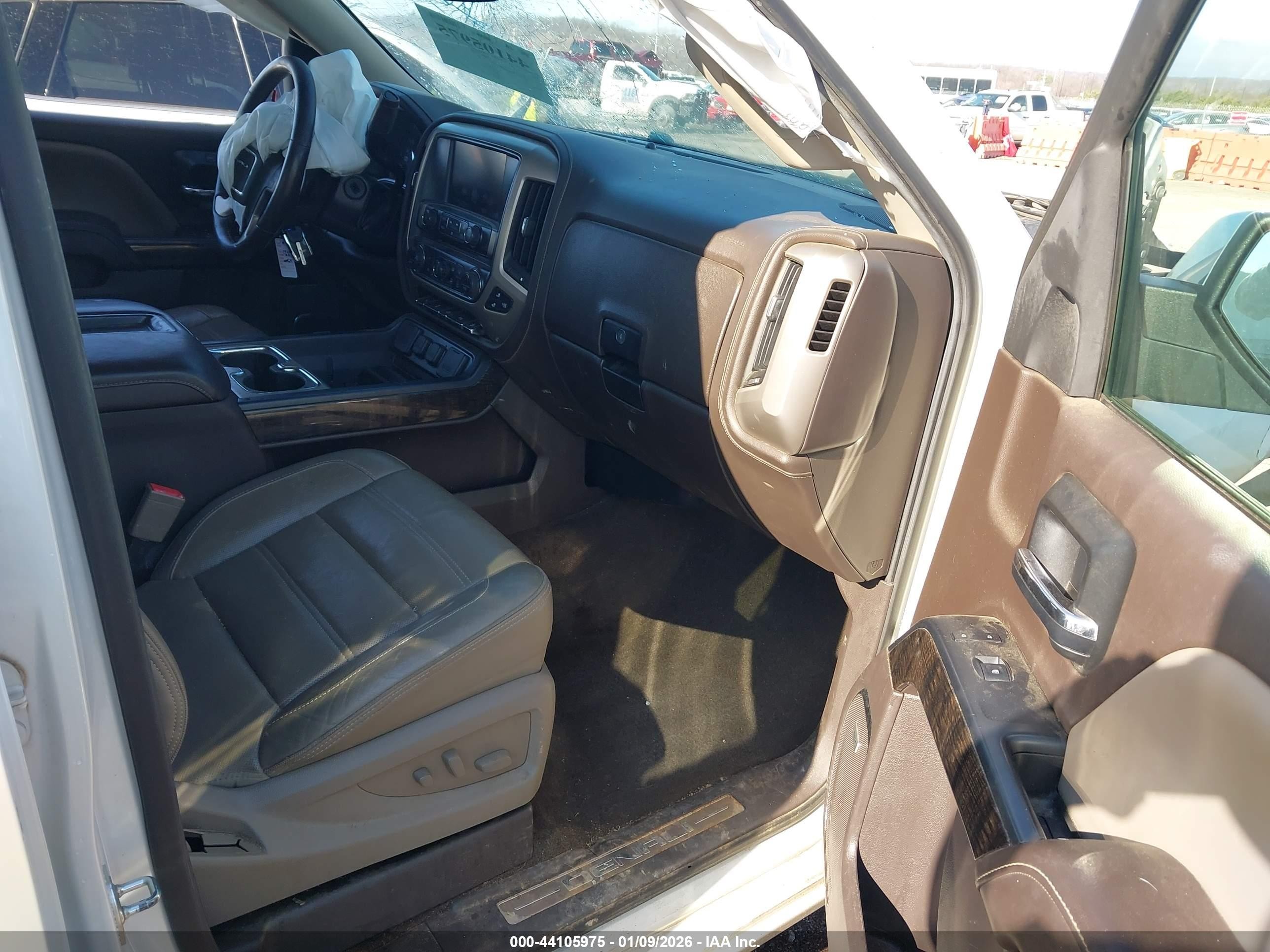 2015 Gmc Sierra 1500 Denali White vin: 3GTU2WEC3FG292944
