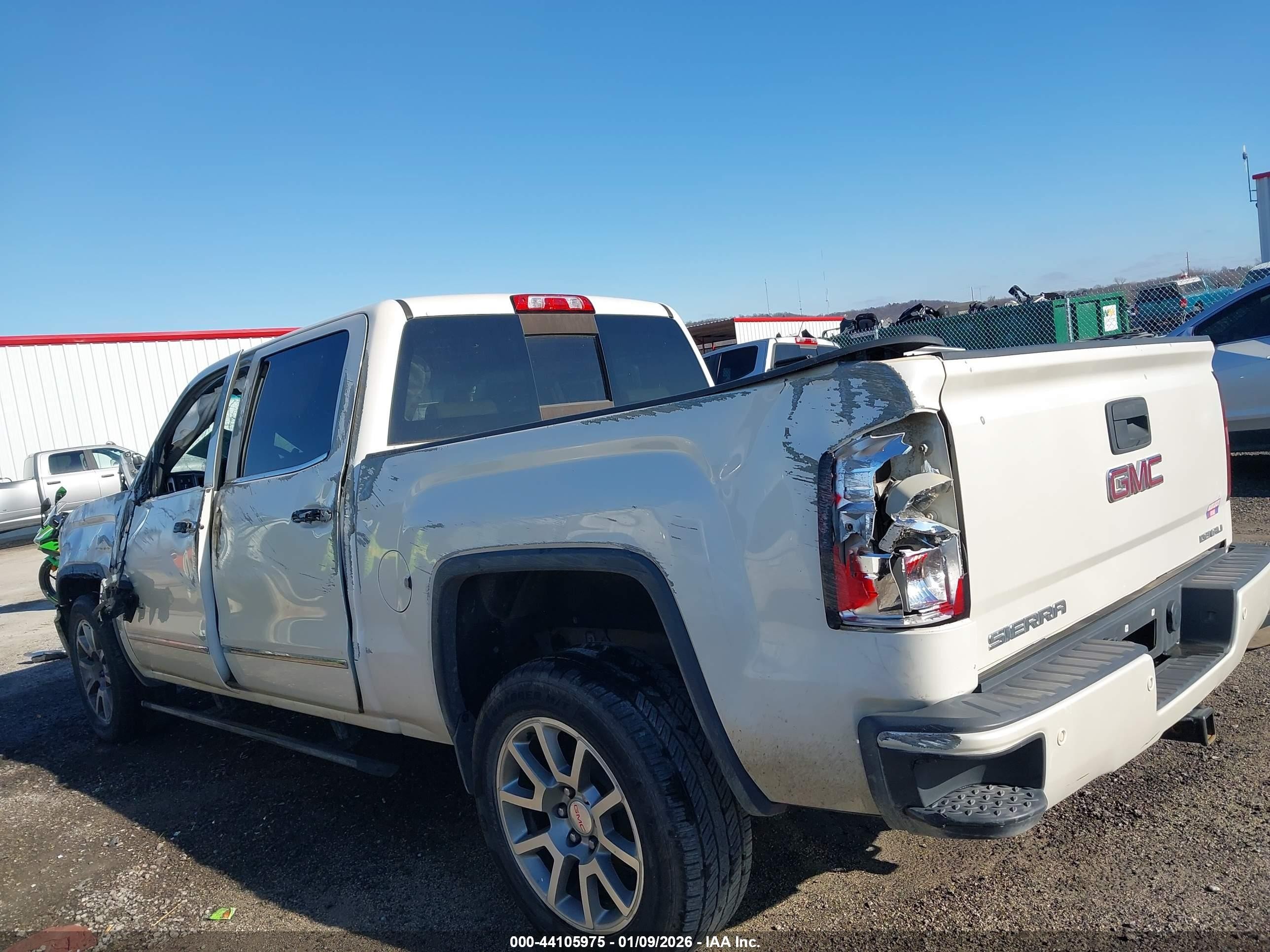 2015 Gmc Sierra 1500 Denali White vin: 3GTU2WEC3FG292944