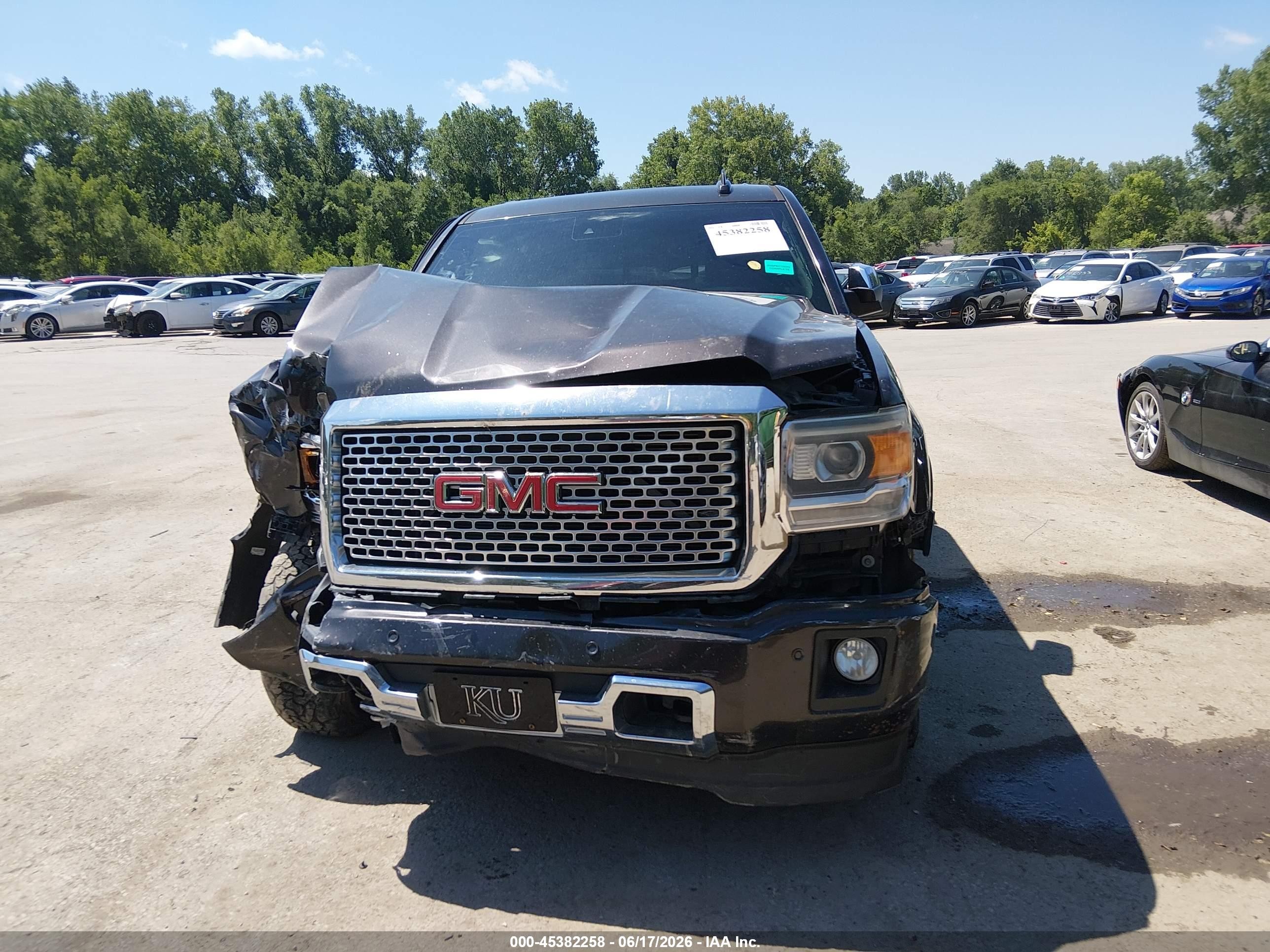 2015 Gmc Sierra 1500 Denali Серый vin: 3GTU2WEC3FG492254