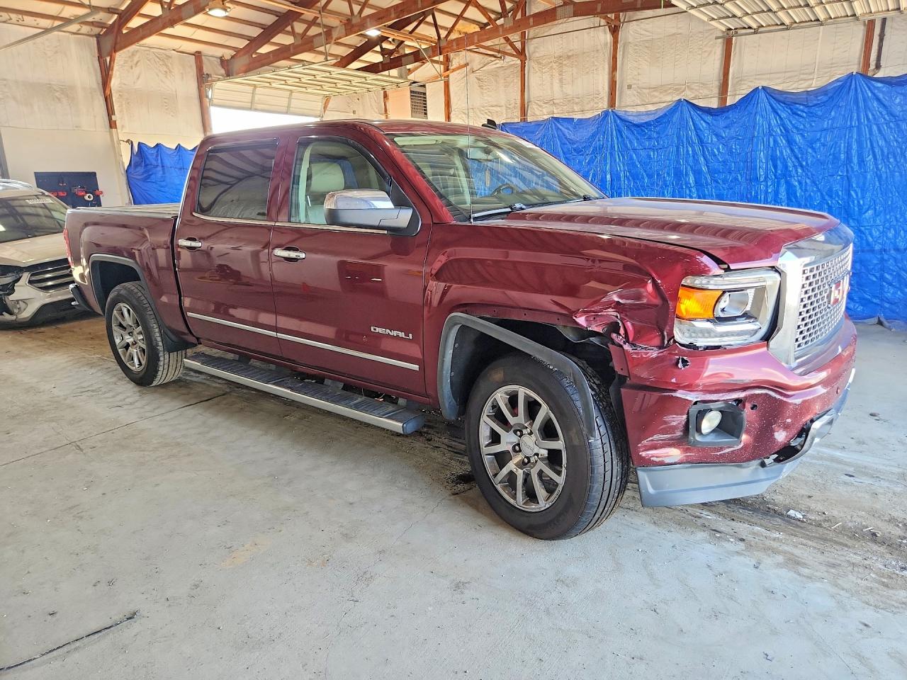 2014 Gmc Sierra K1500 Denali Maroon vin: 3GTU2WEC5EG424049