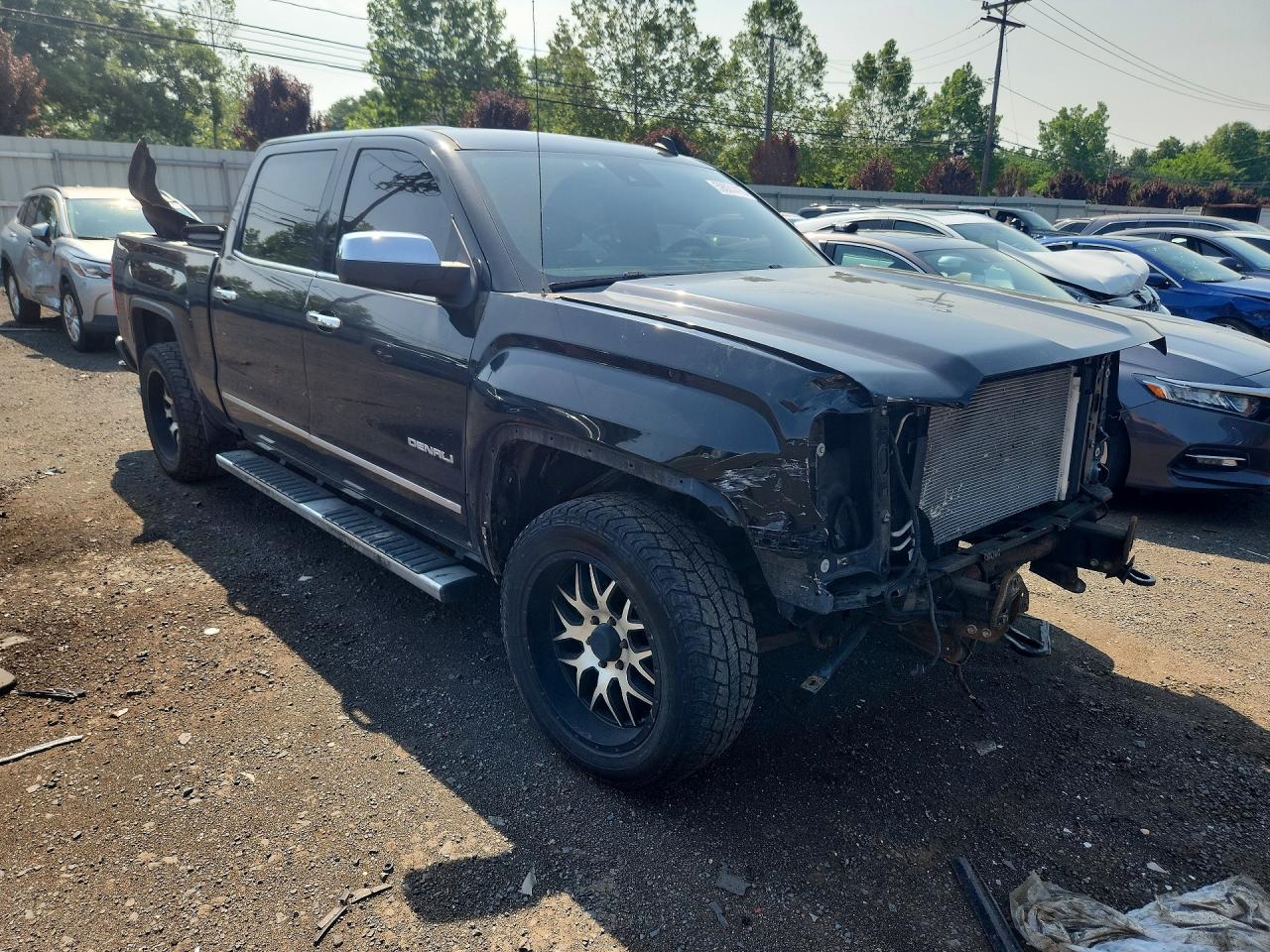 2014 Gmc Sierra K1500 Denali Black vin: 3GTU2WEC5EG456466