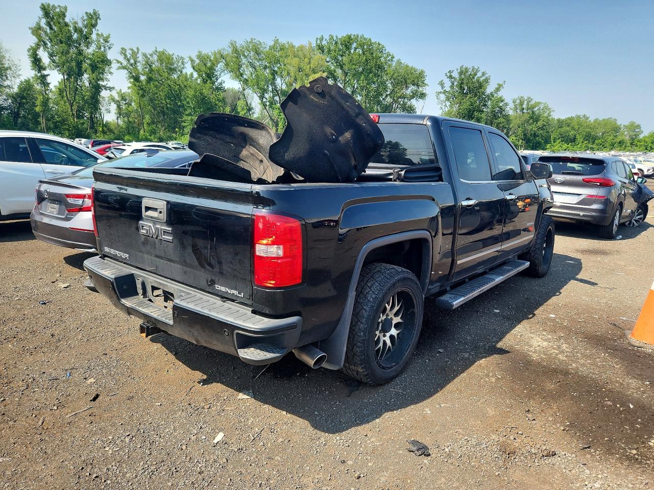 2014 Gmc Sierra K1500 Denali Black vin: 3GTU2WEC5EG456466