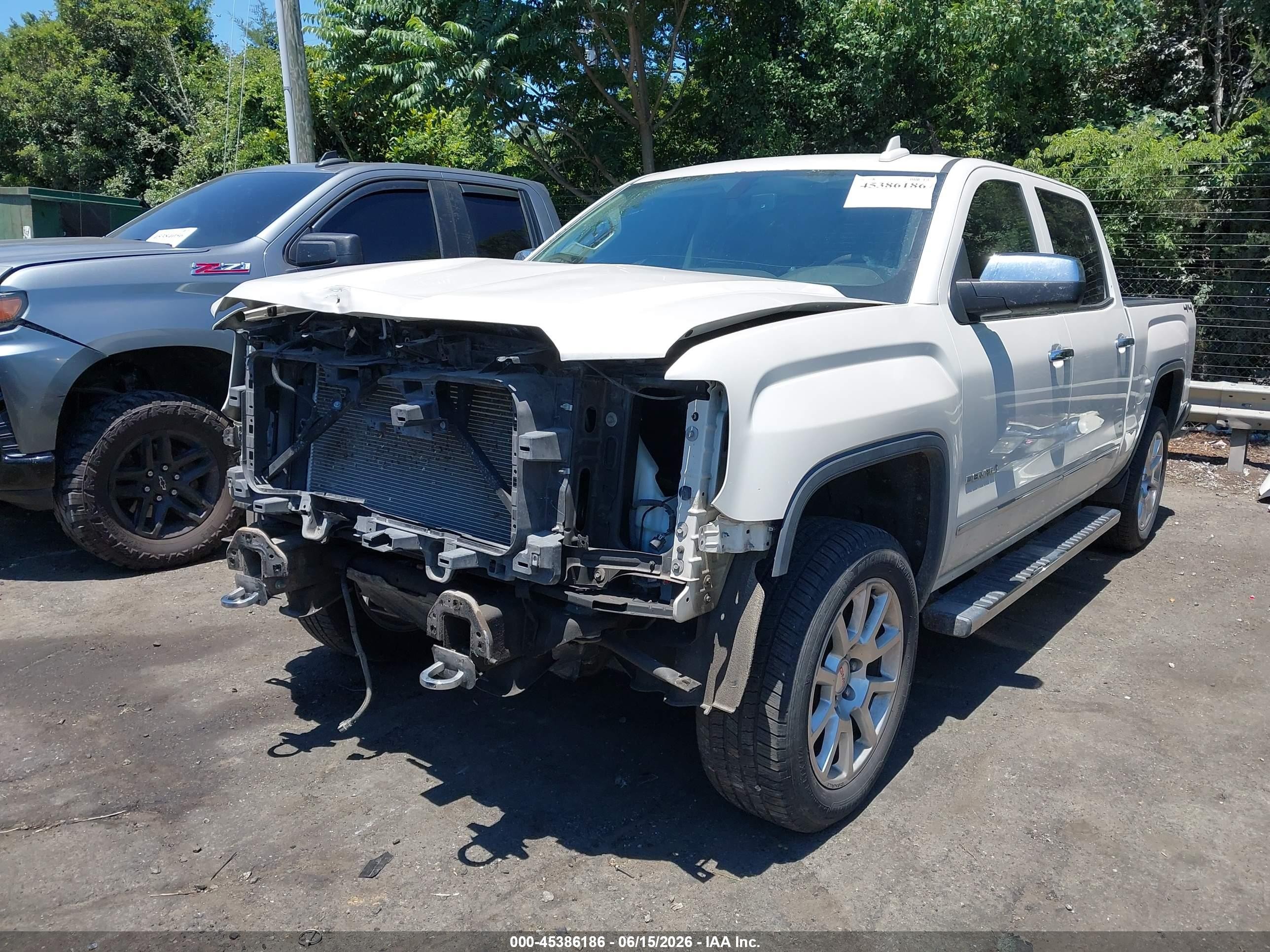 2015 Gmc Sierra 1500 Denali White vin: 3GTU2WEC5FG291536