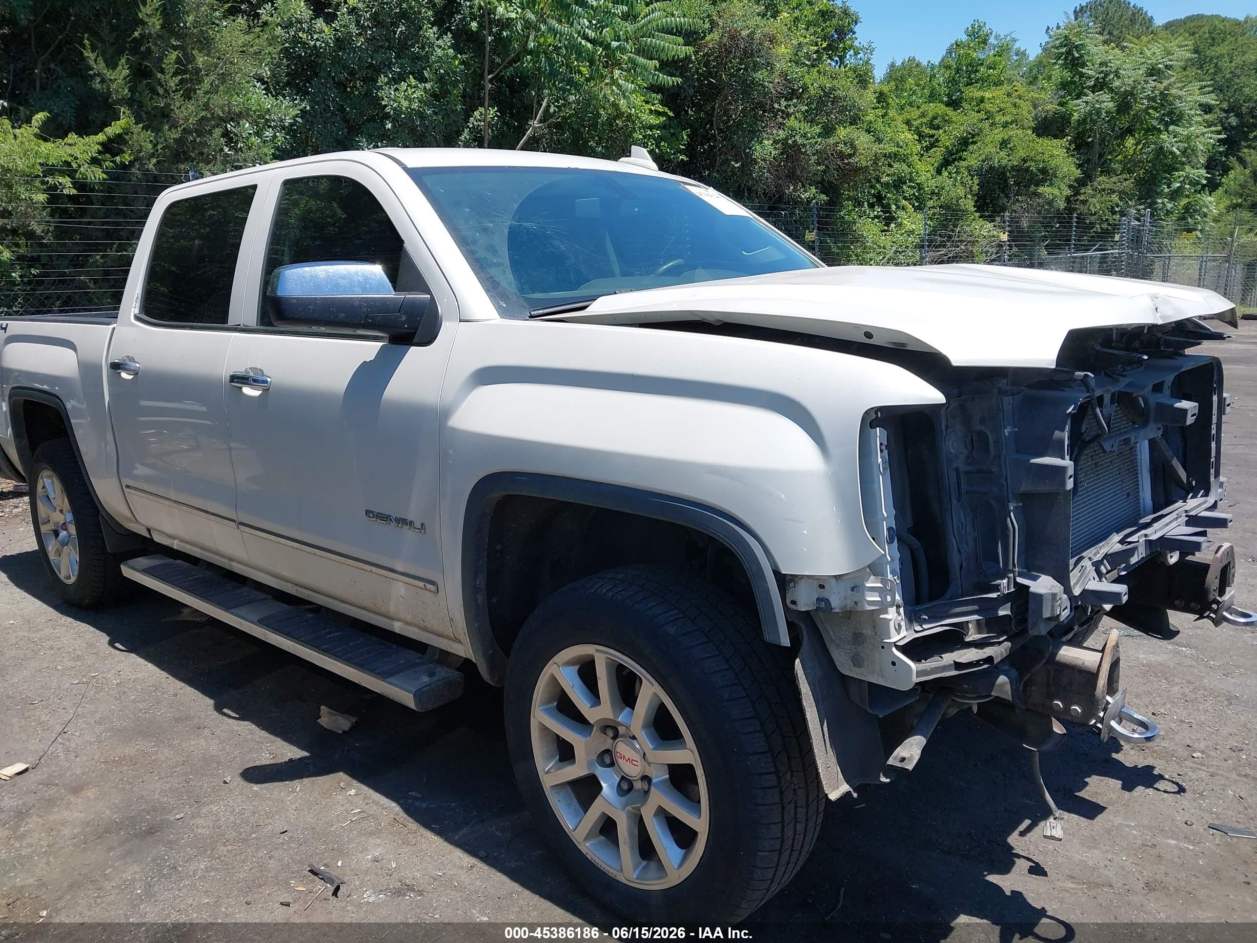 2015 Gmc Sierra 1500 Denali White vin: 3GTU2WEC5FG291536