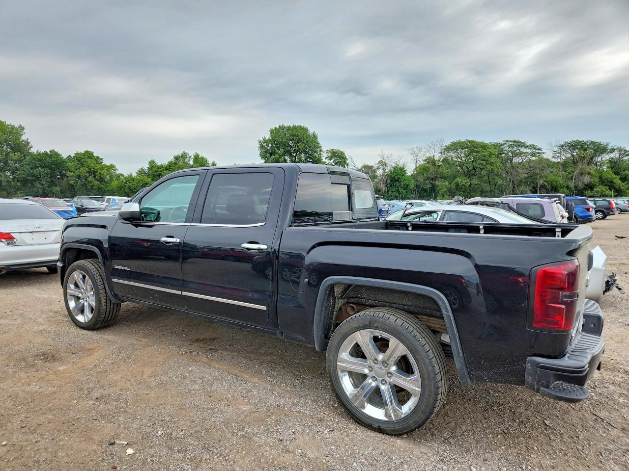 2015 Gmc Sierra K1500 Denali Black vin: 3GTU2WEC5FG385612