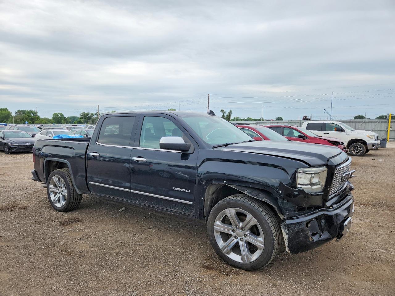 2015 Gmc Sierra K1500 Denali Black vin: 3GTU2WEC5FG385612
