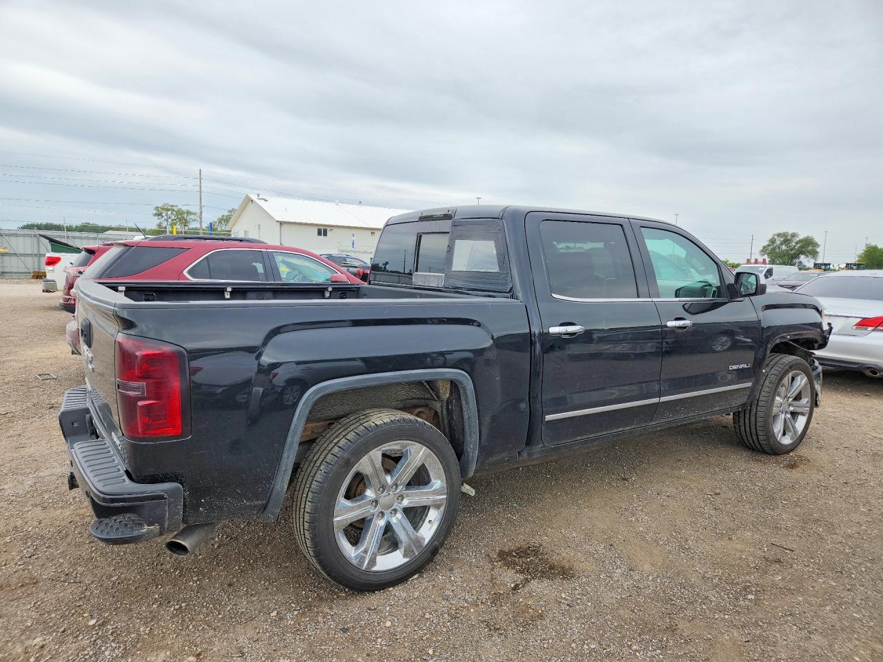 2015 Gmc Sierra K1500 Denali Black vin: 3GTU2WEC5FG385612