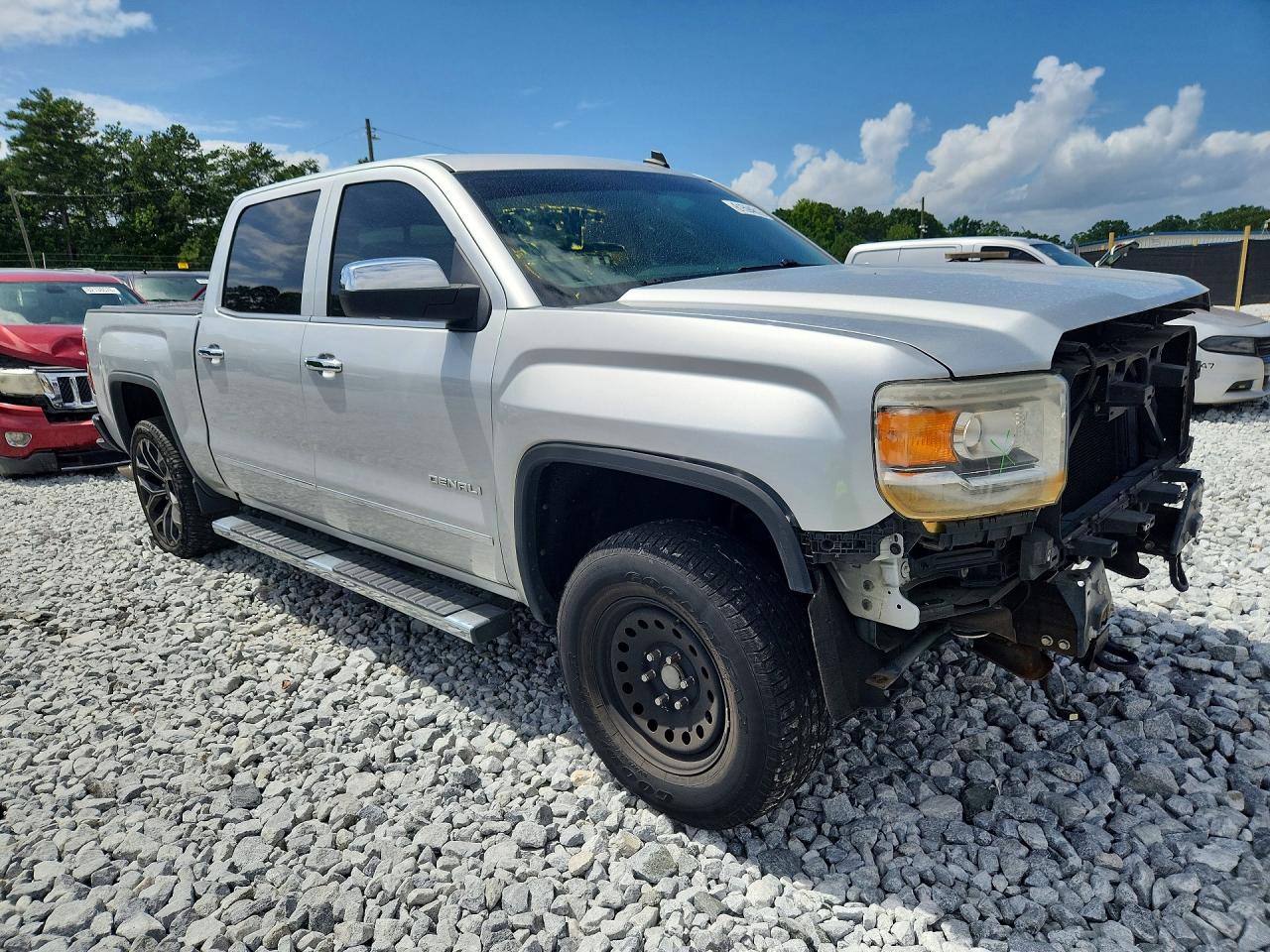 2014 Gmc Sierra K1500 Denali Silver vin: 3GTU2WEC6EG333629