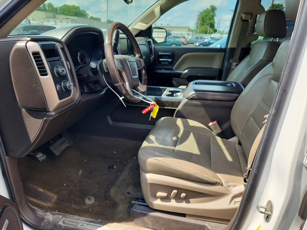 2014 Gmc Sierra K1500 Denali White vin: 3GTU2WEC7EG473110