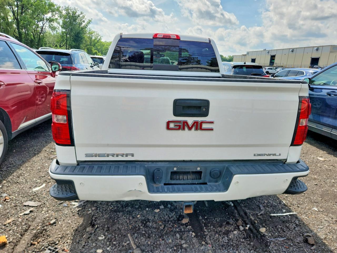 2014 Gmc Sierra K1500 Denali White vin: 3GTU2WEC7EG473110