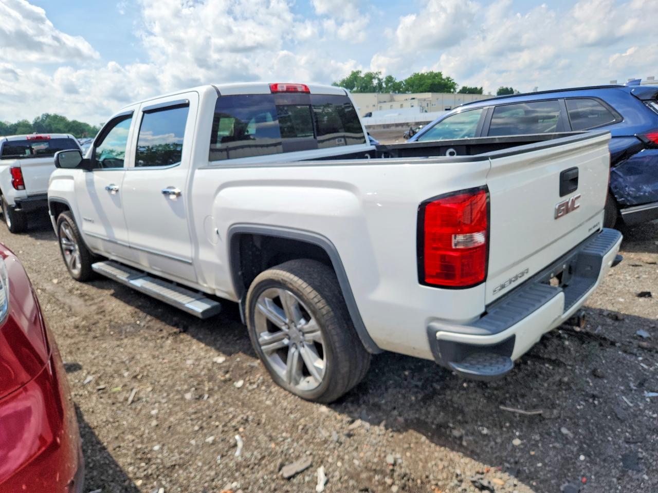 2014 Gmc Sierra K1500 Denali White vin: 3GTU2WEC7EG473110