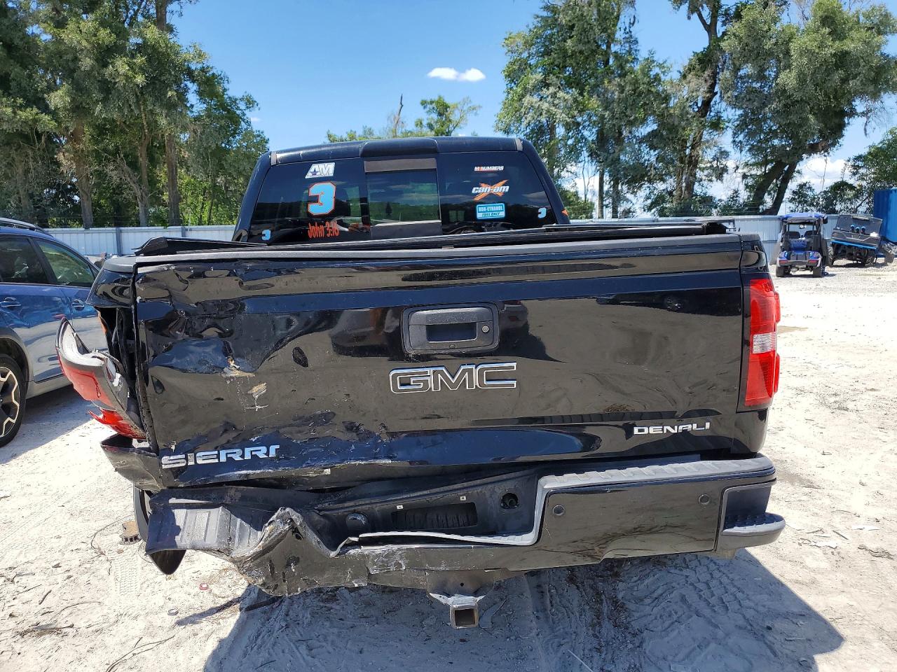 2015 Gmc Sierra K1500 Denali Black vin: 3GTU2WEC7FG409408