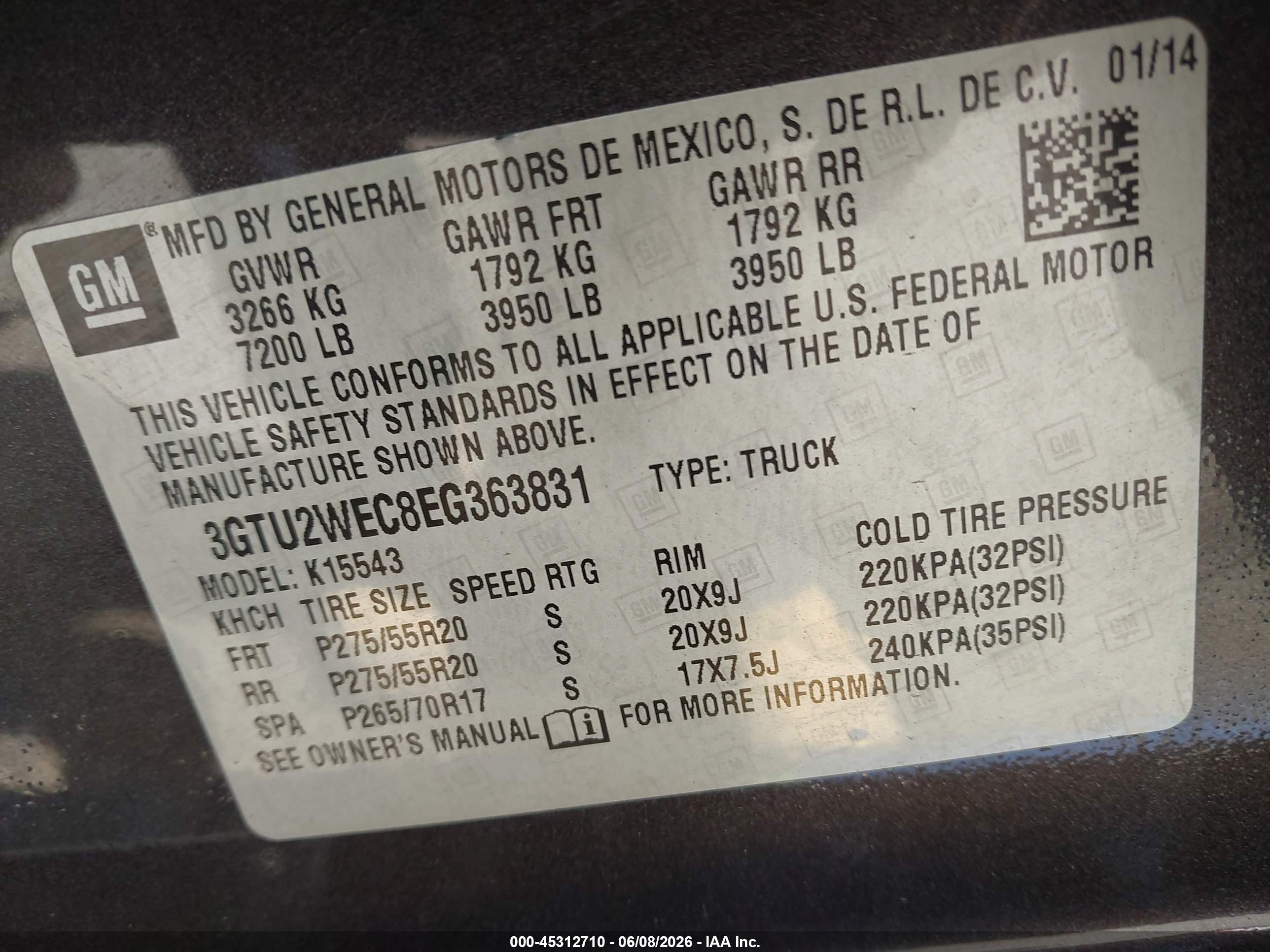 2014 Gmc Sierra 1500 Denali Gray vin: 3GTU2WEC8EG363831