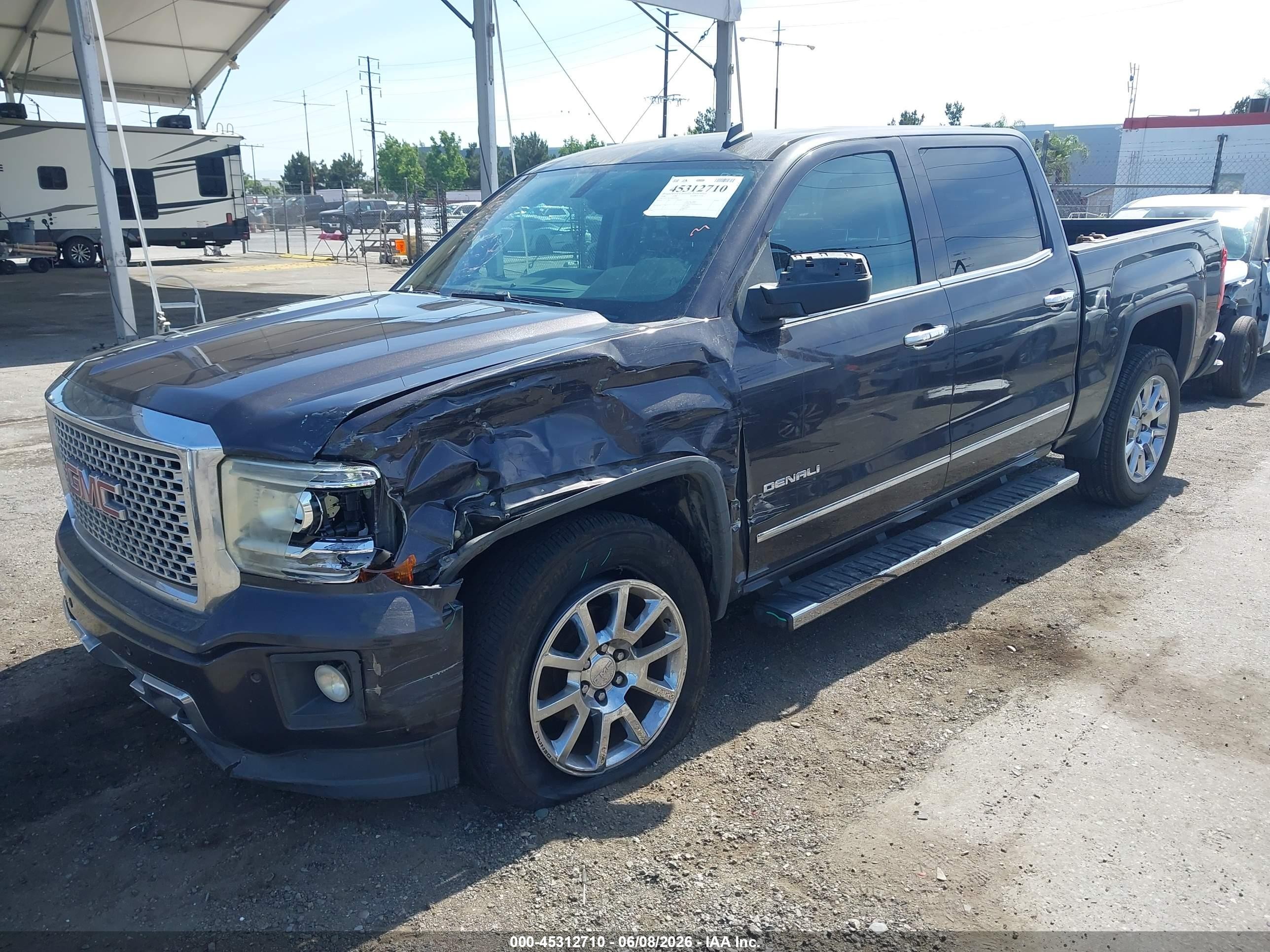 2014 Gmc Sierra 1500 Denali Gray vin: 3GTU2WEC8EG363831