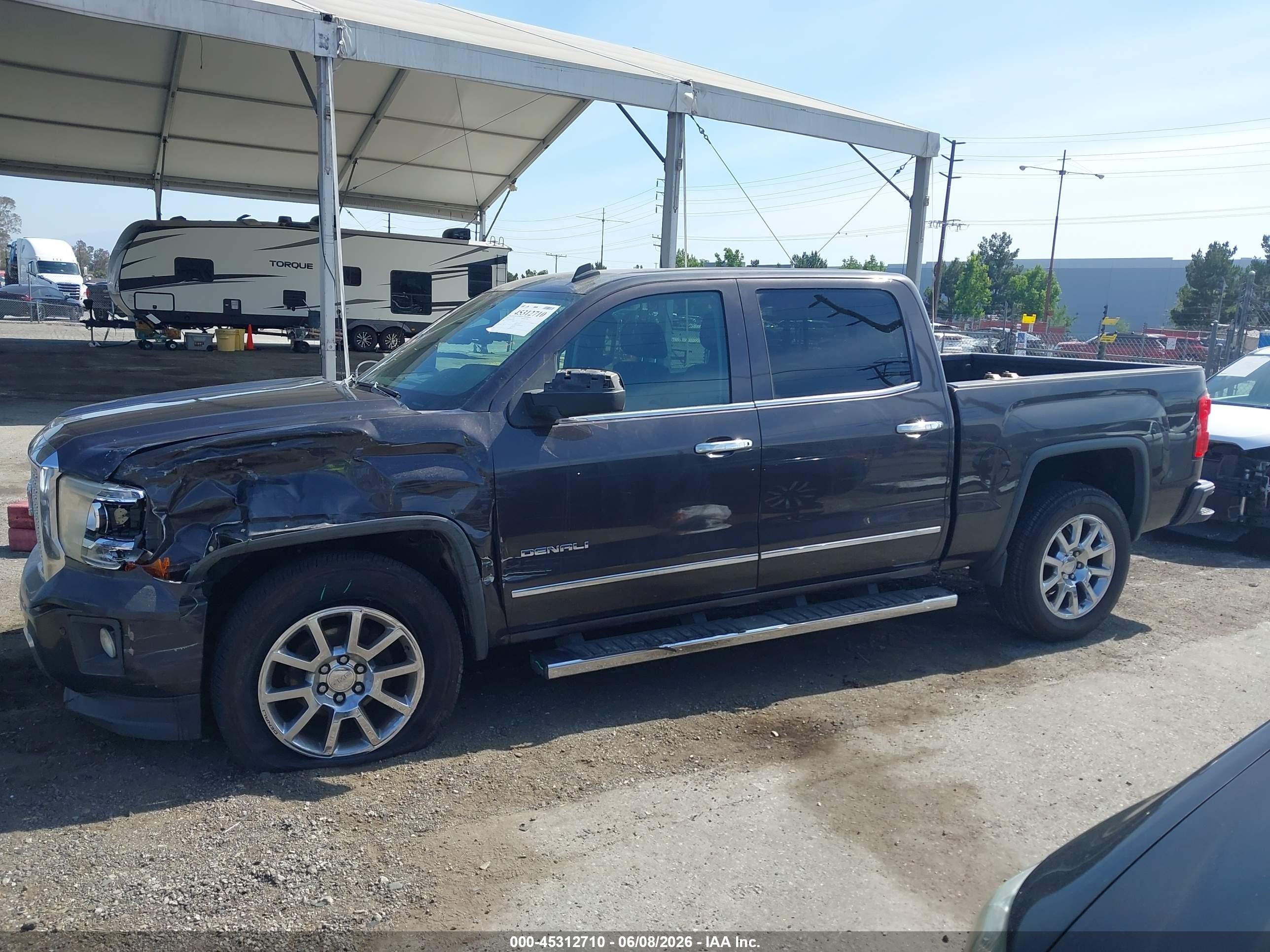 2014 Gmc Sierra 1500 Denali Gray vin: 3GTU2WEC8EG363831