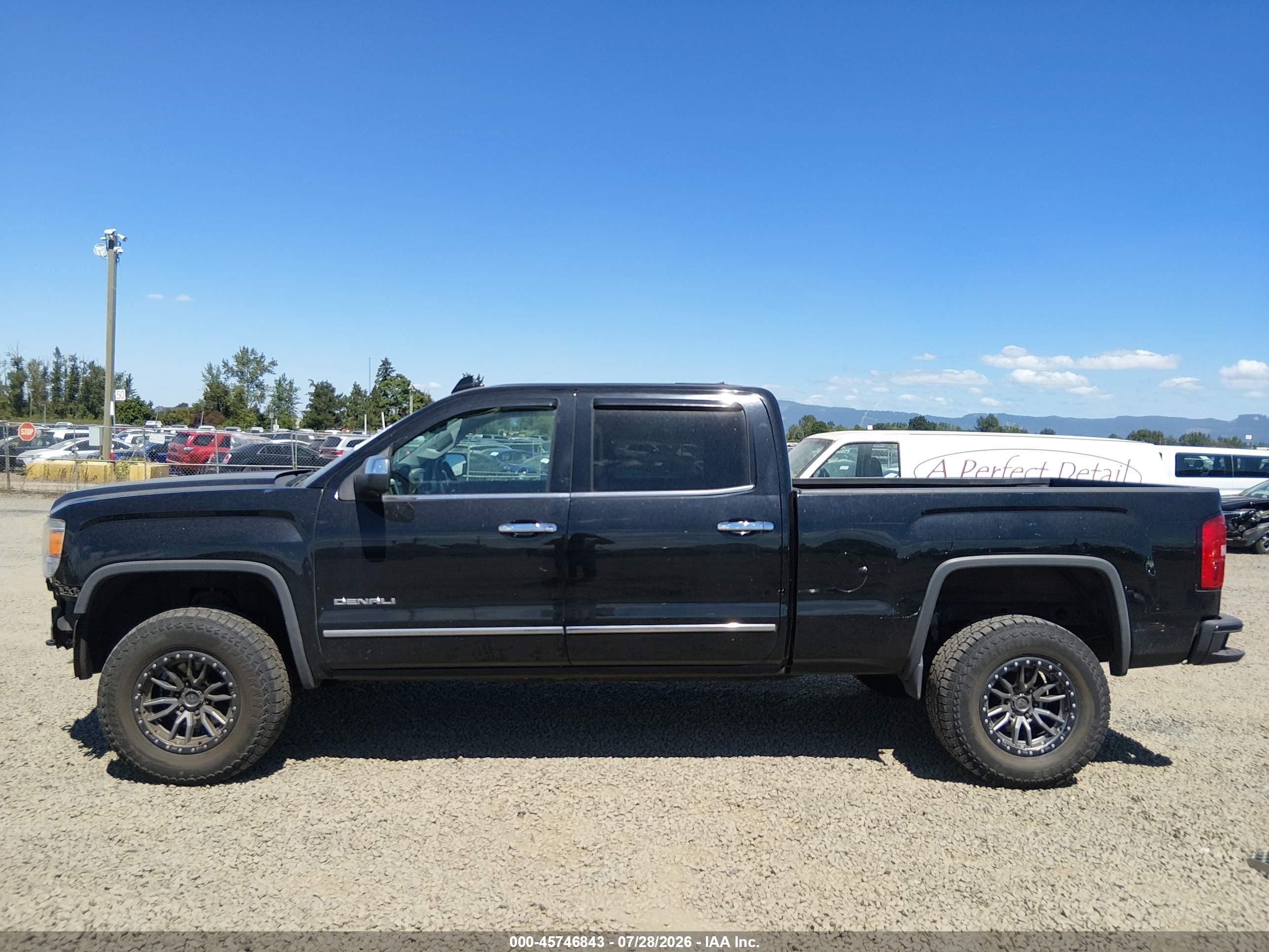 2015 Gmc Sierra 1500 Denali Black vin: 3GTU2WEC8FG123597