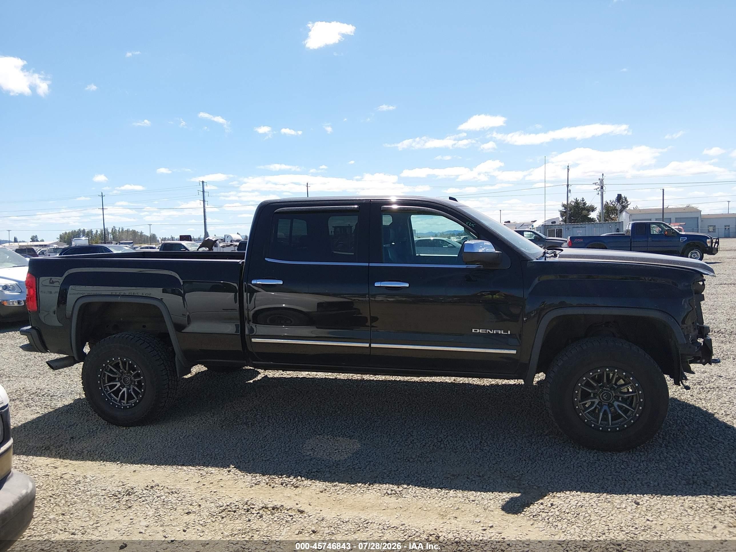 2015 Gmc Sierra 1500 Denali Black vin: 3GTU2WEC8FG123597